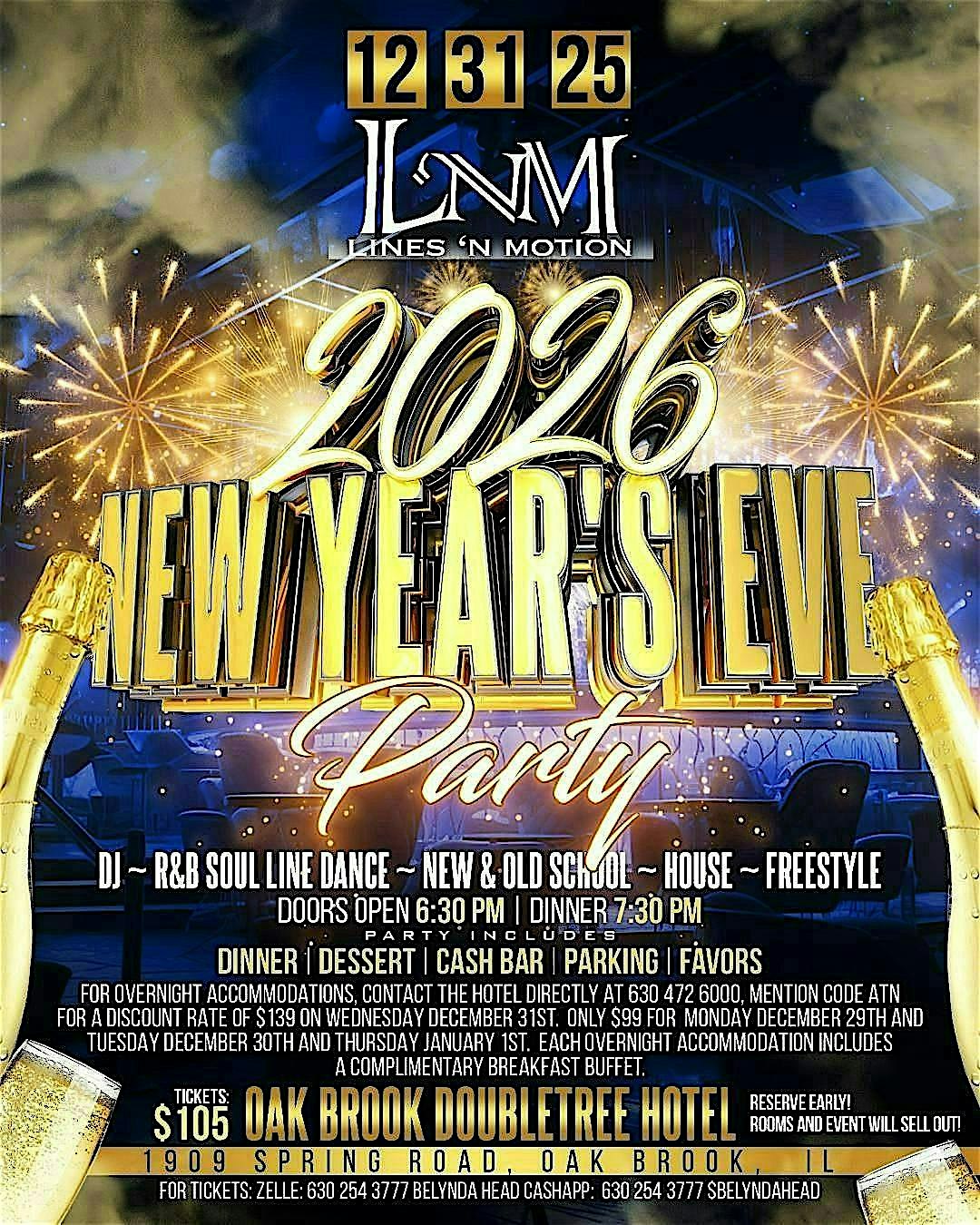 New Year’s Eve Party! at 1909 Spring Rd – Oak Brook, IL