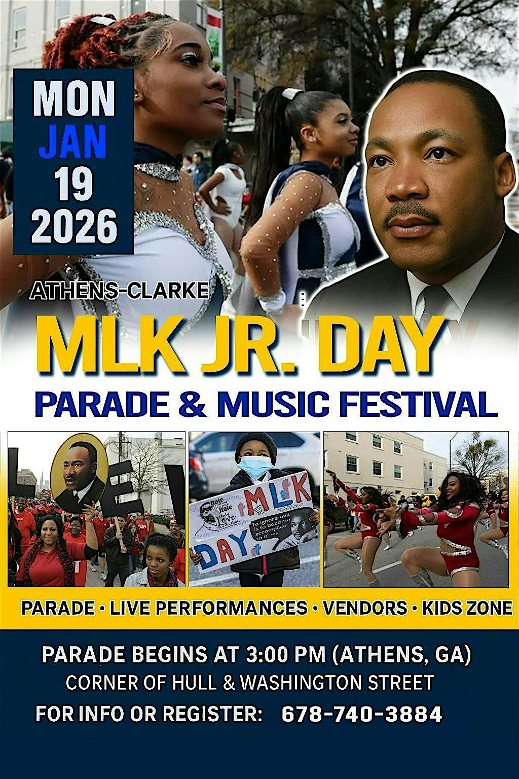 2026 Athens MLK Jr. Day Parade & Music Festival at Morton Theater – Athens, GA