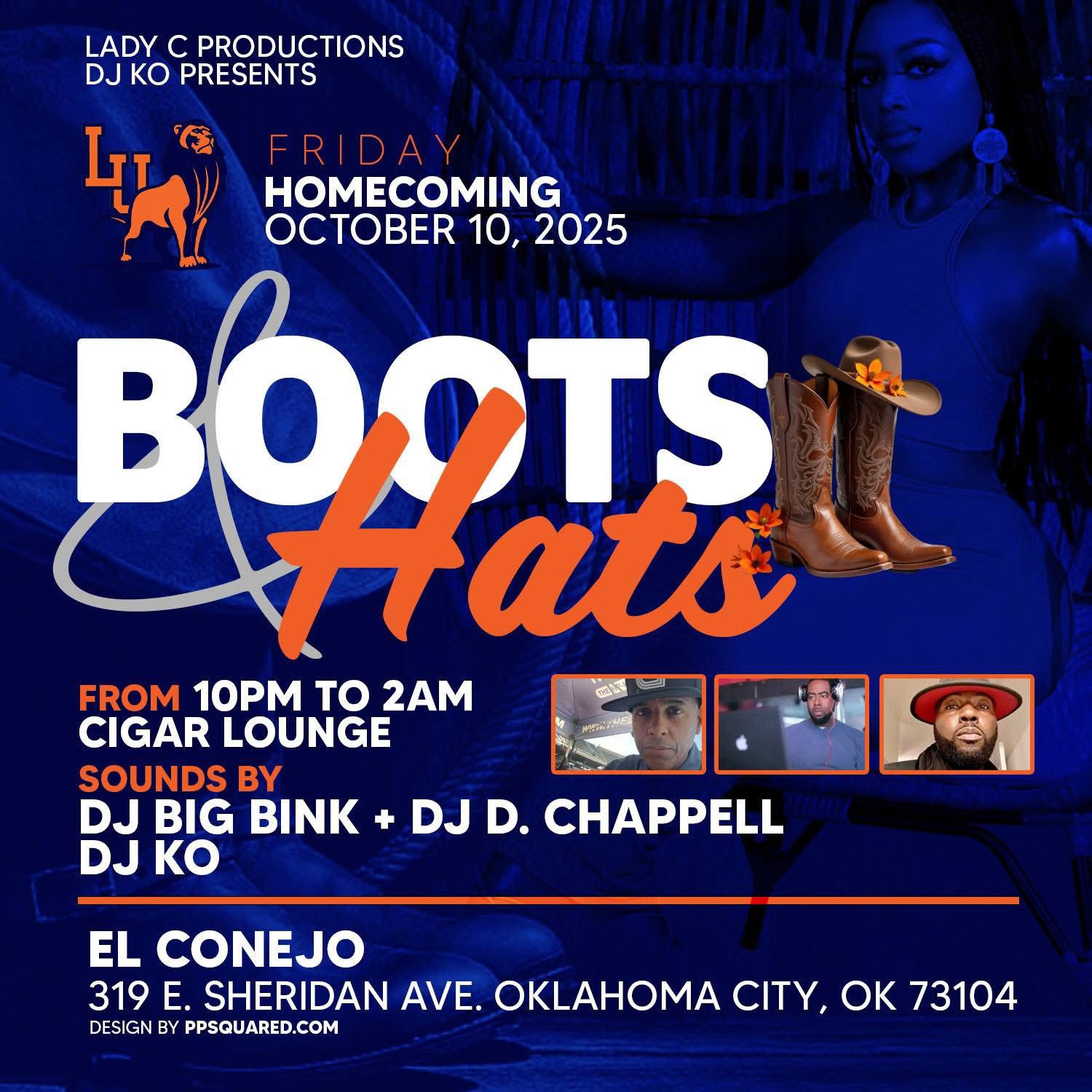 Boots & Hats Homecoming Party at El Conejo – Oklahoma City, OK