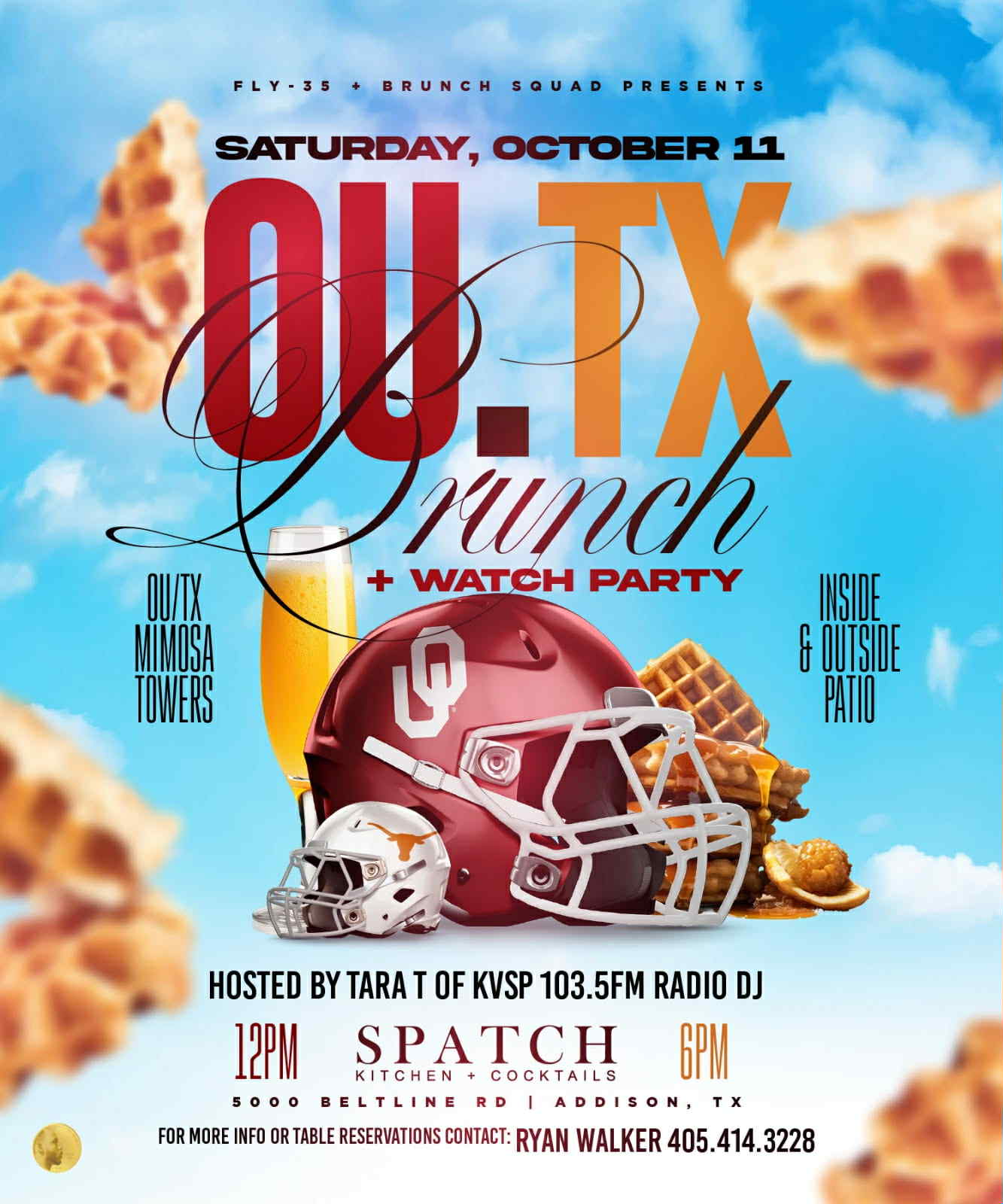 OU/TX Brunch & Watch Party at Spatch Kitchen & Cocktails – Addison, TX