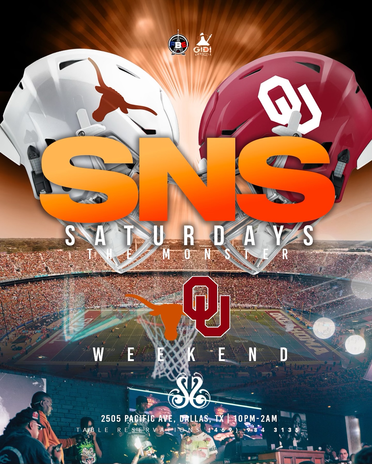 Texas vs OU After Party at SNS – Dallas, TX