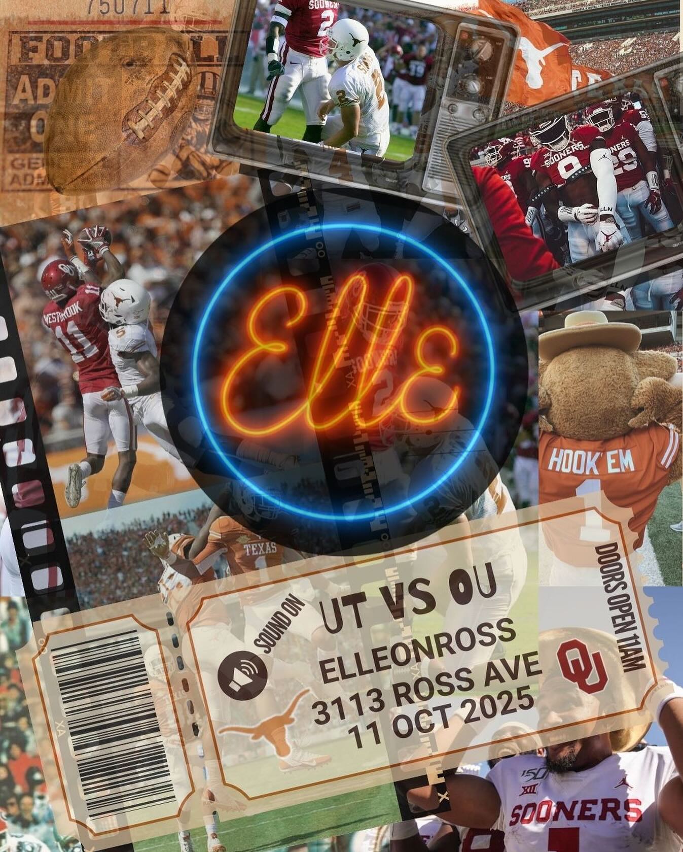 Texas vs OU Watch Party at Elle – Dallas, TX