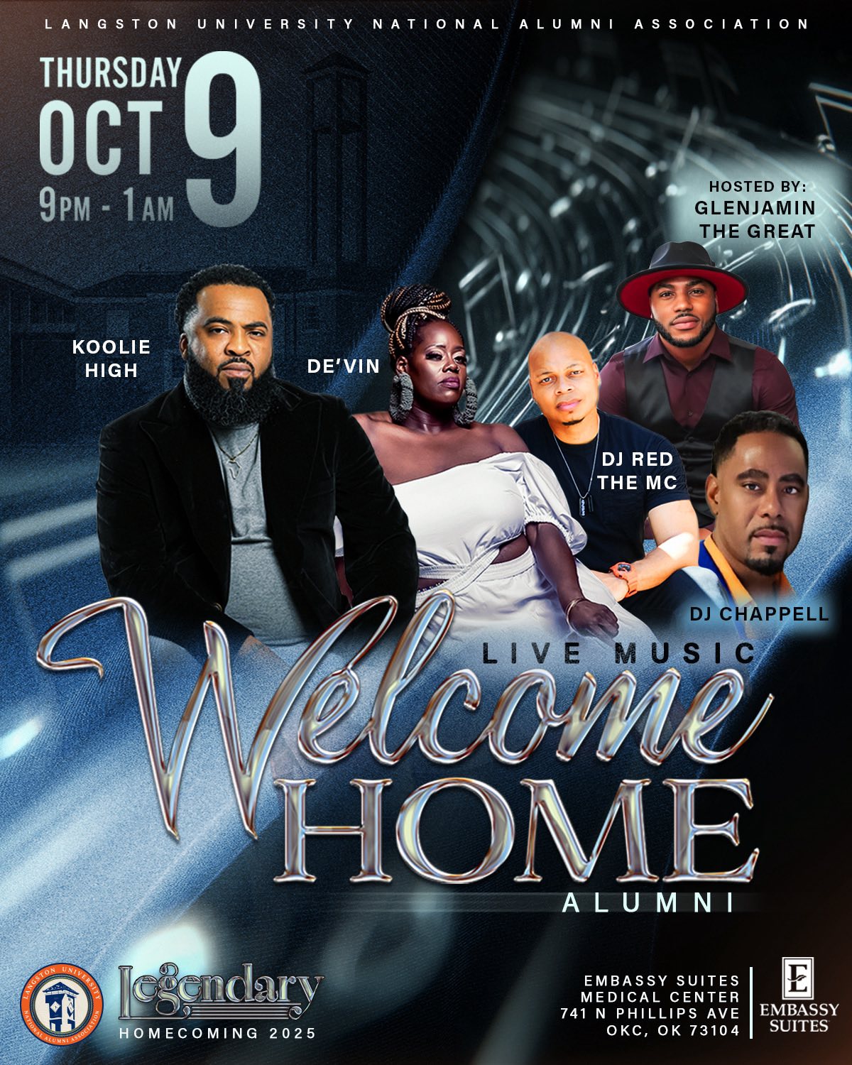 Welcome Home Alumni Homecoming Party at the Embassy Suites – Oklahoma City, OK