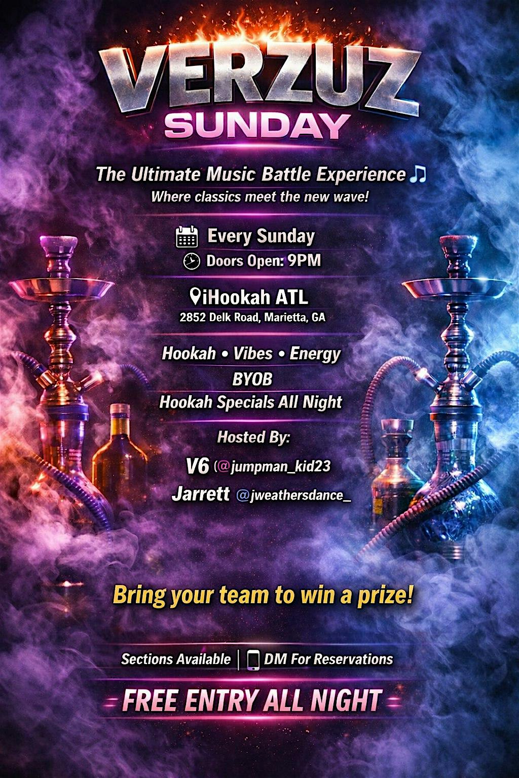 VERZUZ SUNDAY at IHOOKKA ATL – Marietta, GA