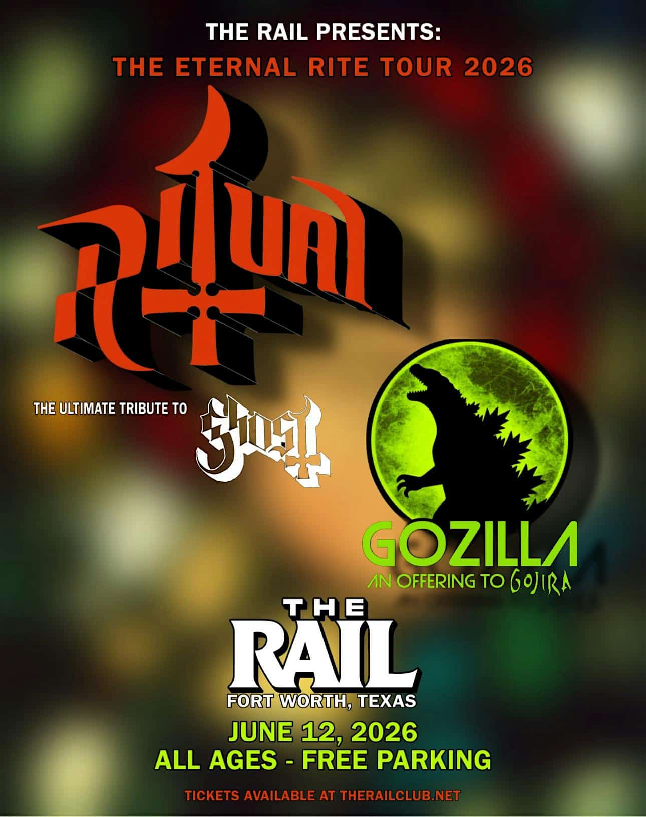 Ritual and Gozilla Tribute Night at The Rail at The Rail – Fort Worth, TX