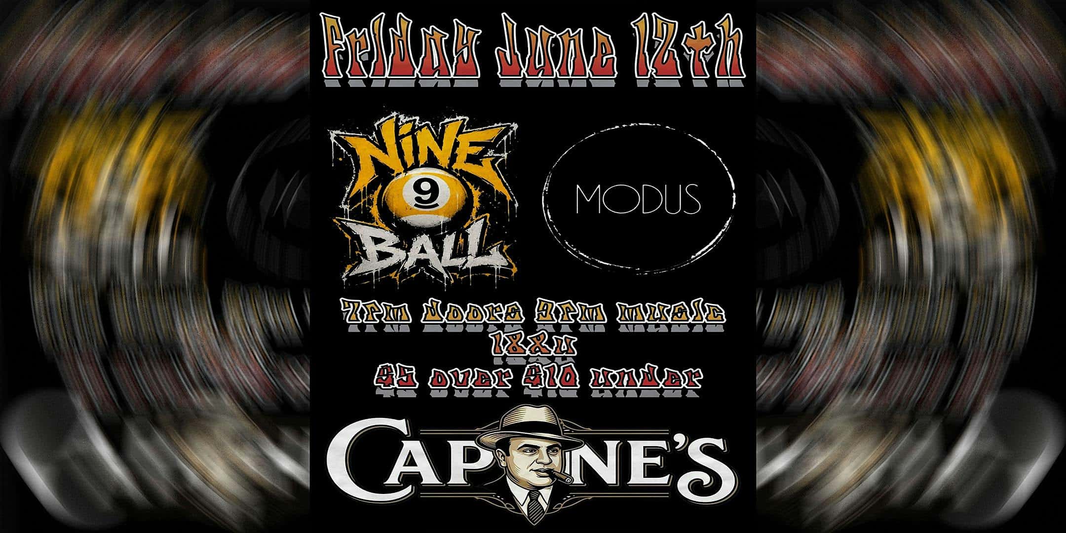 Nine Ball | Modus at Capone’s – Johnson City, TN