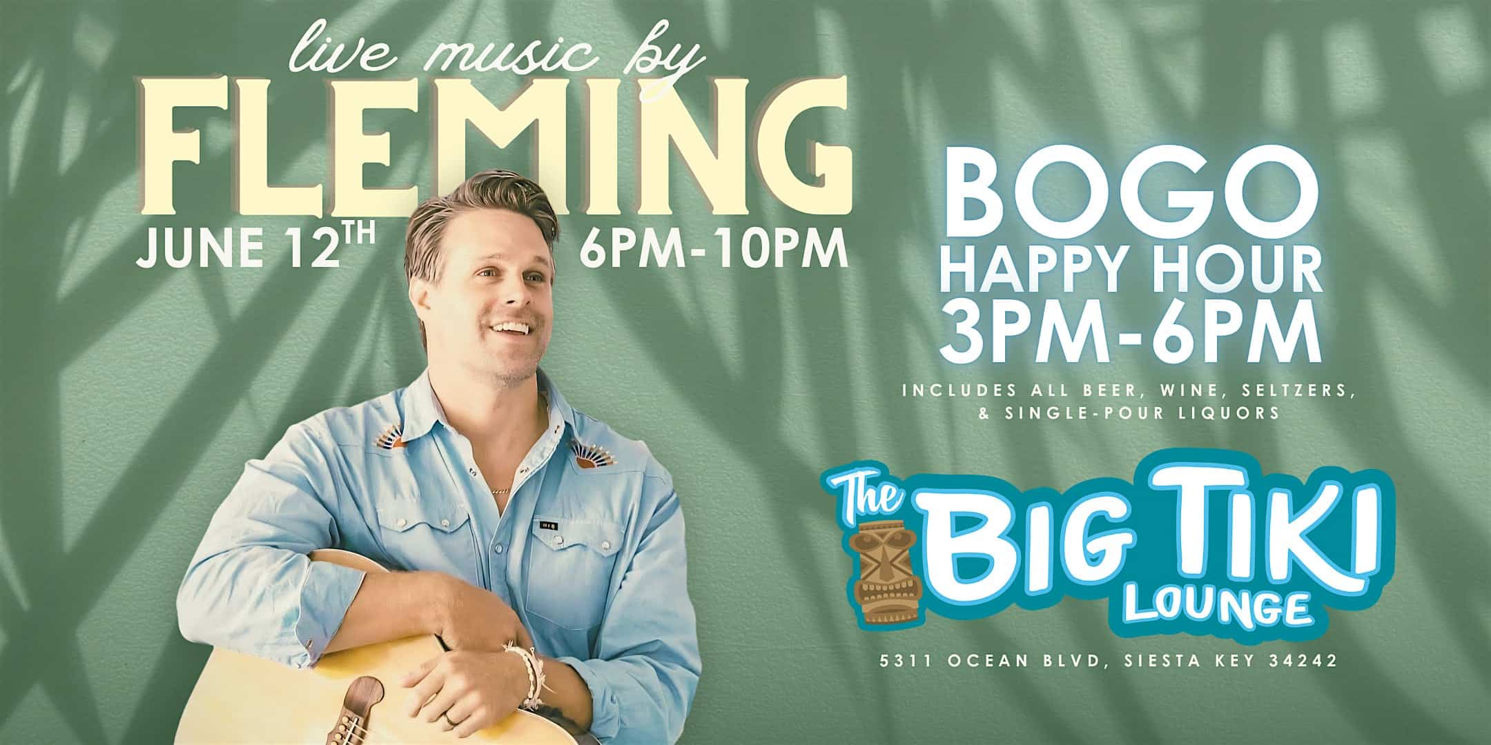 FLEMING Live! @ The Big Tiki Lounge at The Big Tiki Lounge – Siesta Key, FL