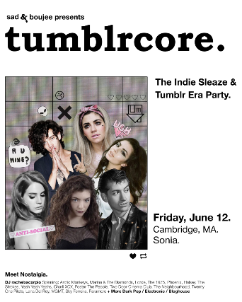 Tumblrcore at Sonia – Cambridge, MA