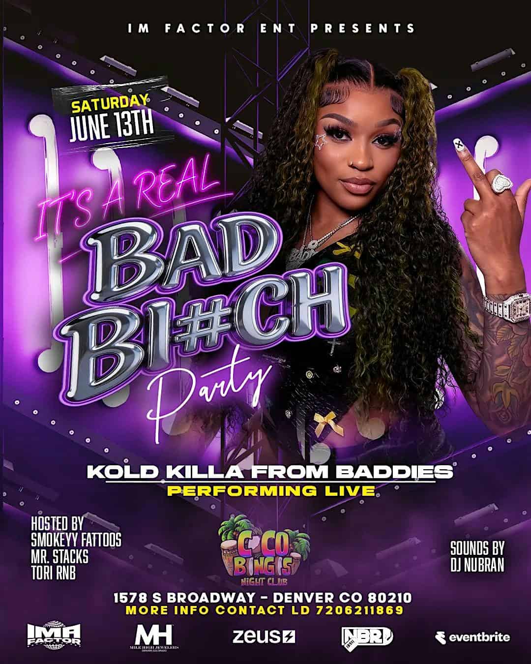 ITS A REAL BAD BI#CH PARTY at Coco Bongos Denver – Denver, CO