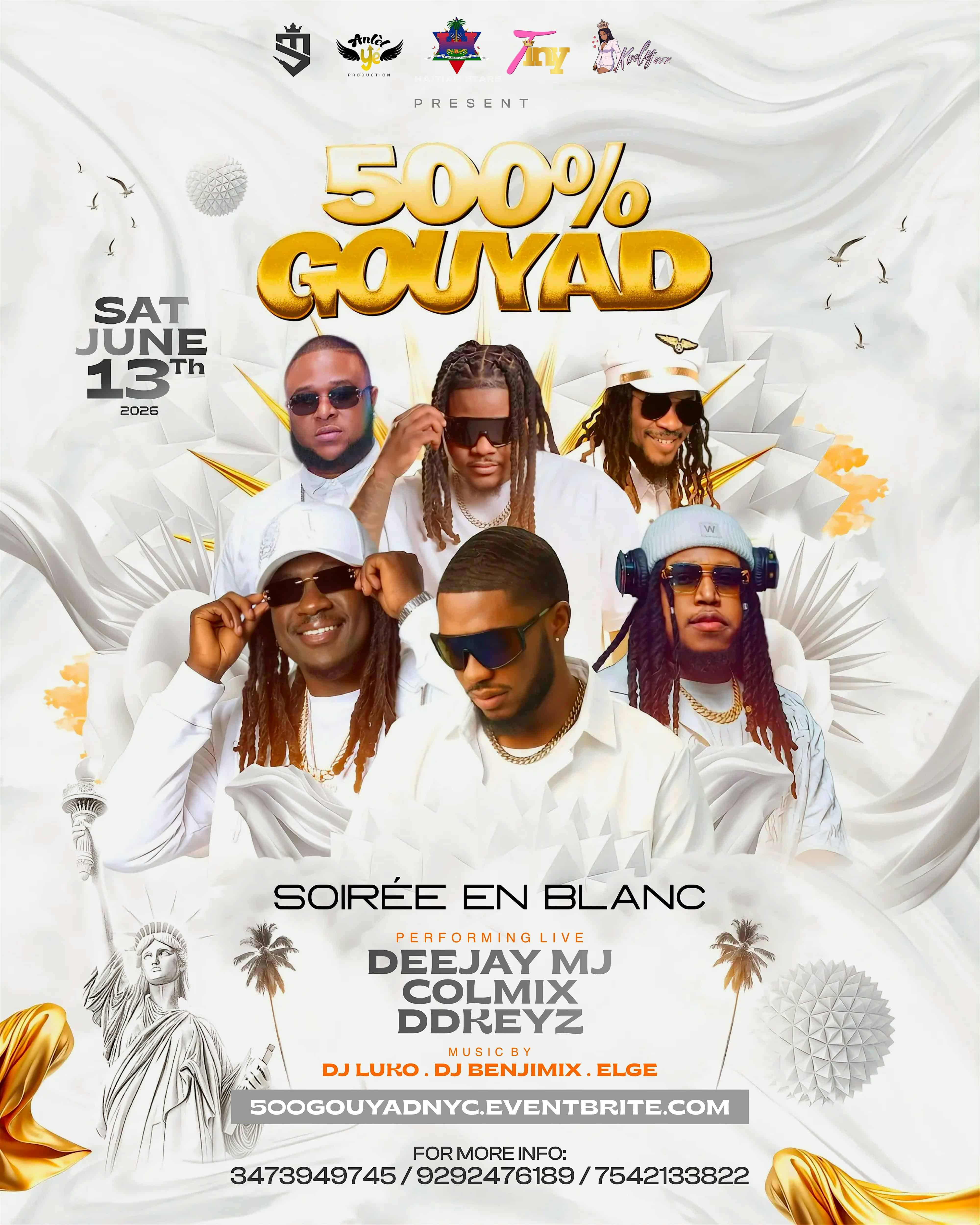500% GOUYAD ALL WHITE (NYC) at LK Lounge – Brooklyn, NY