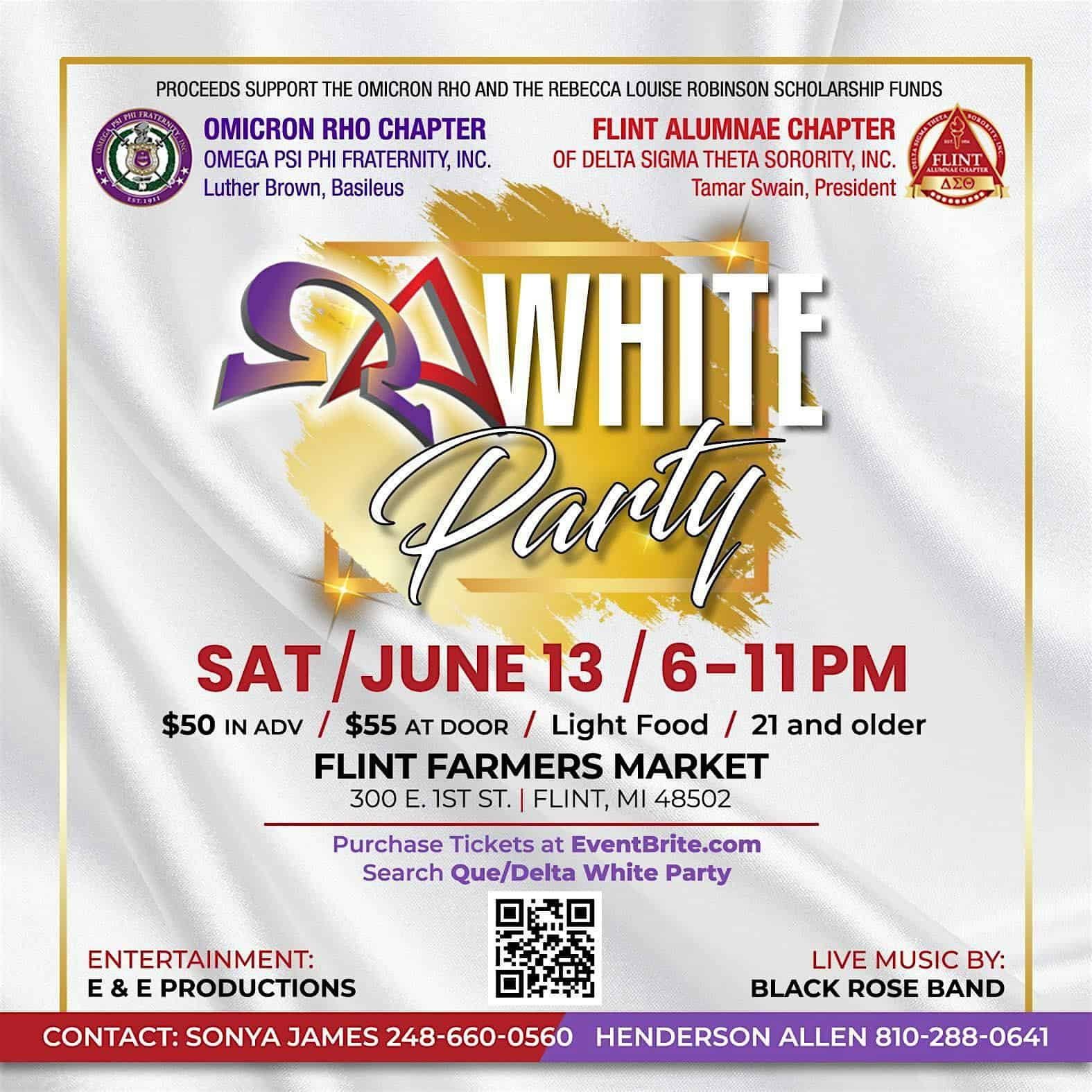 Que Delta White Party at Flint Farmers’ Market – Flint, MI