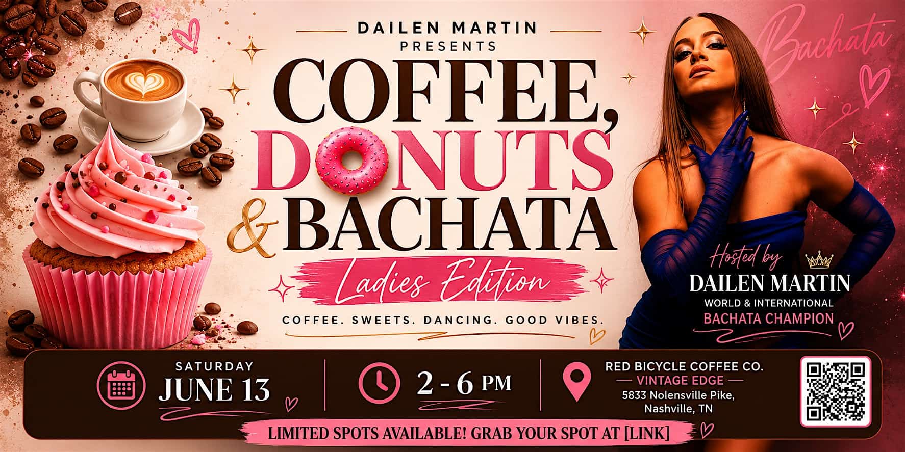 Coffee, Donuts & Bachata at Red Bicycle Coffee Co. – Nashville, TN