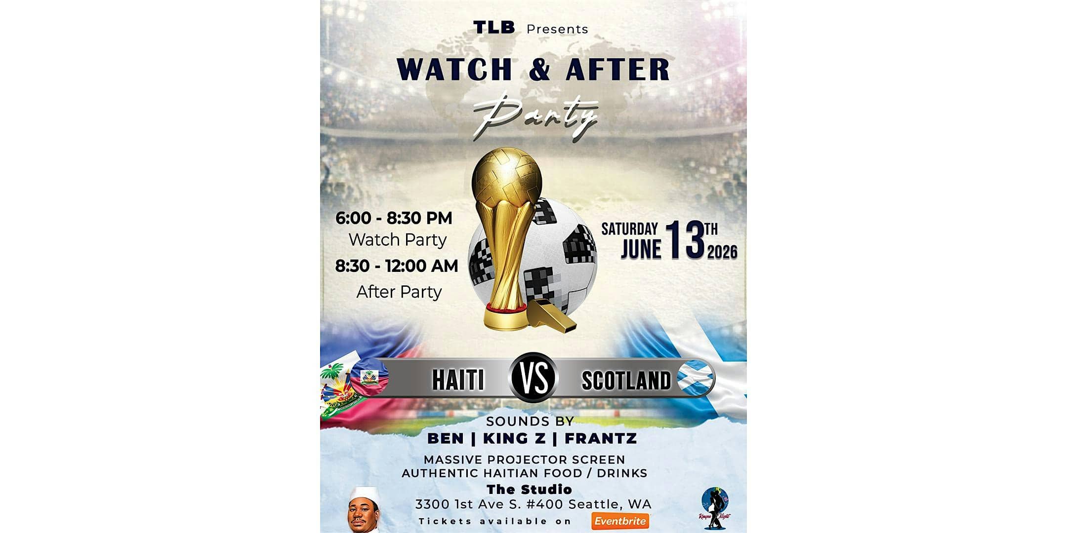 Watch & After Party at The Studio – Seattle, WA