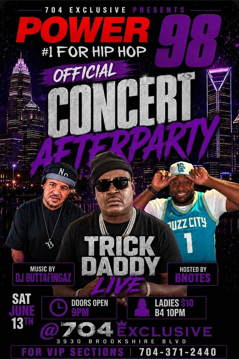 TRICK DADDY LIVE AFTERPARTY at 3930 Brookshire Blvd – Charlotte, NC