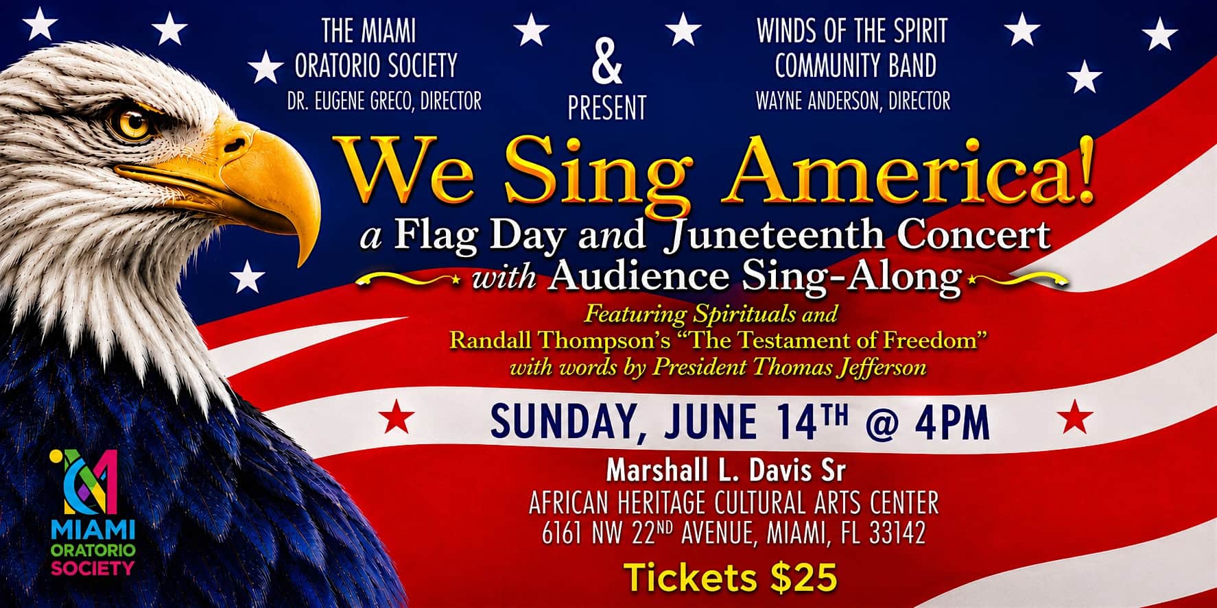 We Sing America at MLD African Heritage Cultural Art Center – Miami, FL