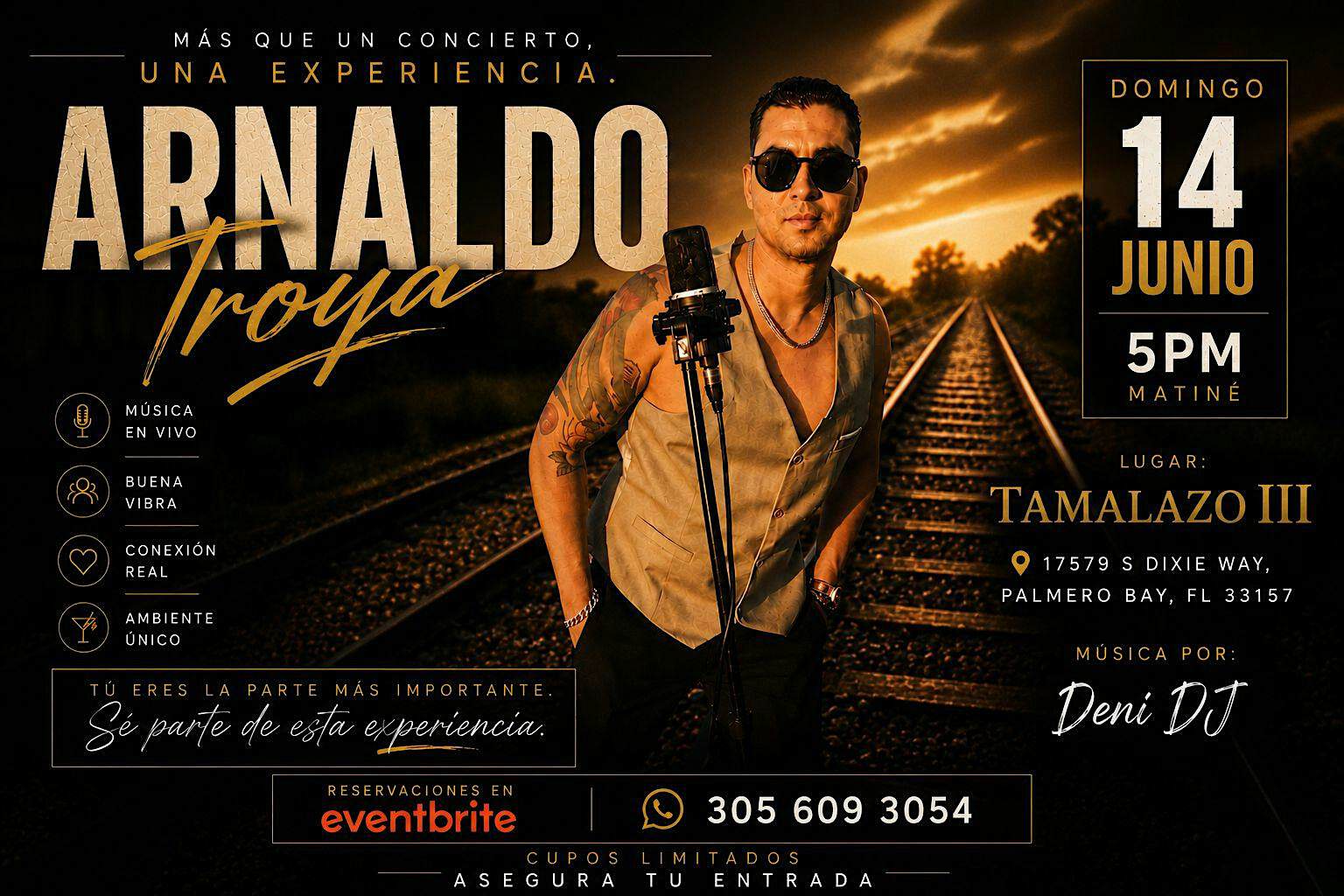 Arnaldo Troya en concierto. at El Tamalazo De Palmetto Bay – Palmetto Bay, FL
