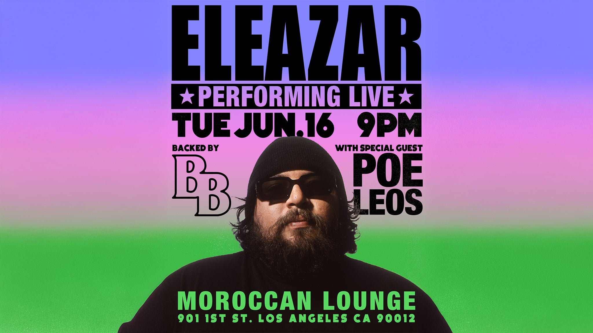 Eleazar with Poe Leos at The Moroccan Lounge – Los Angeles, CA