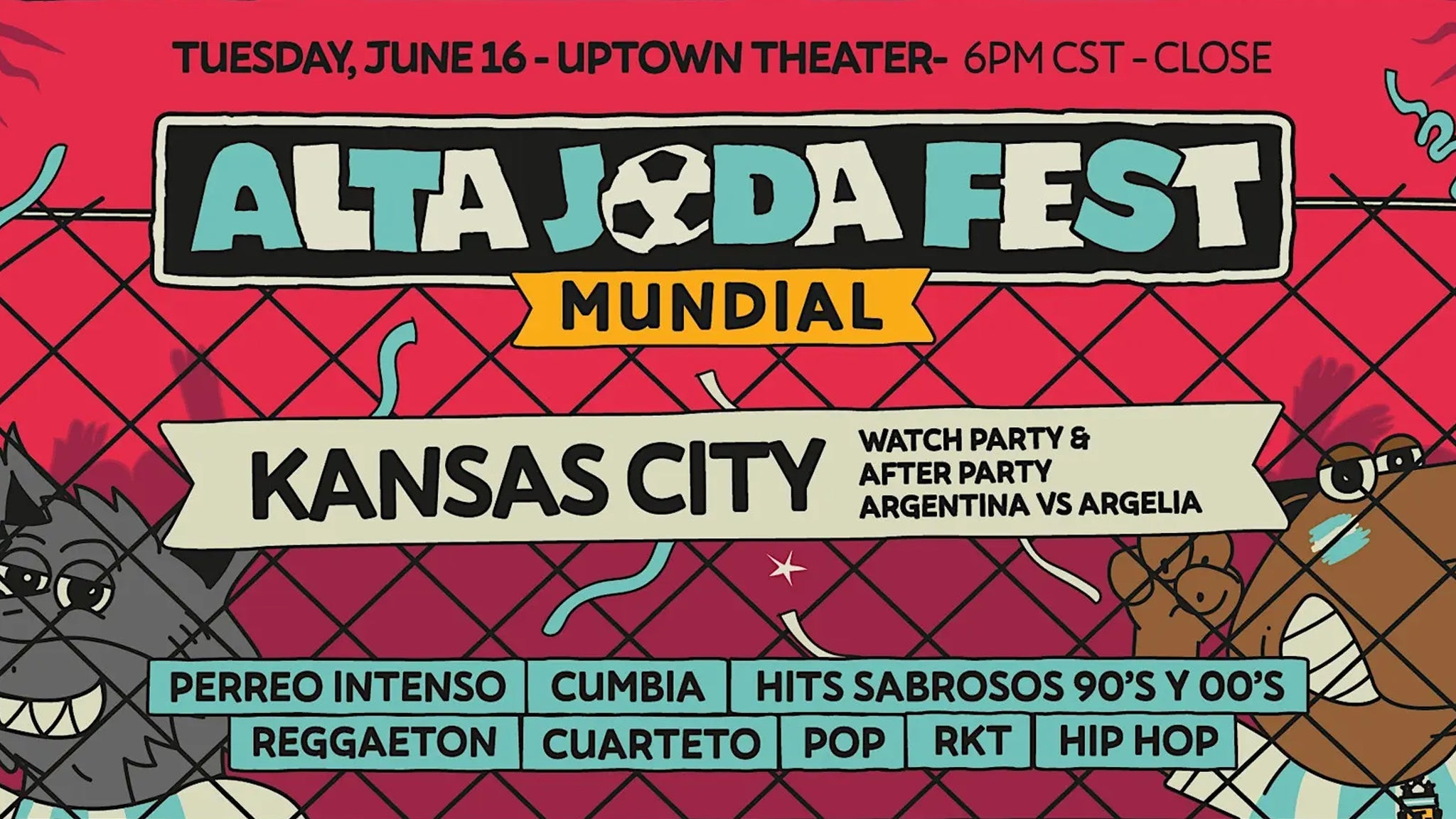 Alta Joda Fest Kansas City – Watch Party & Afterparty at Uptown Theater – Kansas City, MO
