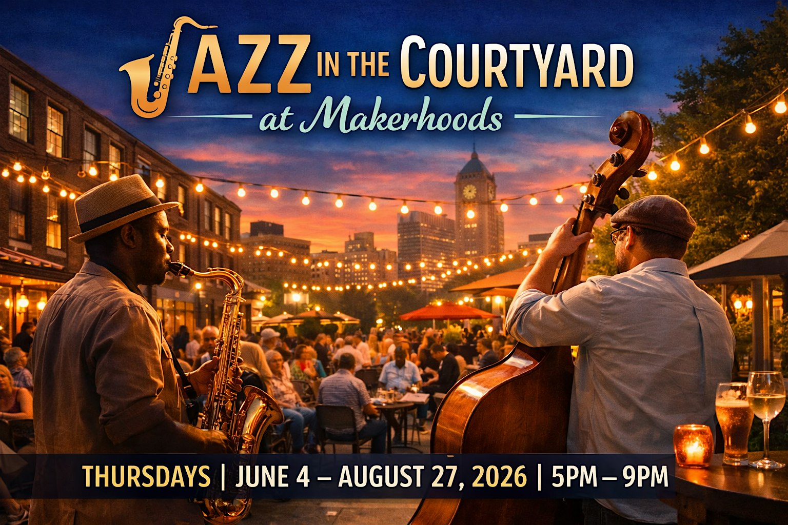 Jazz in the Courtyard at Makerhoods! at Newark Makerhoods Shops and Apartments – Newark, NJ