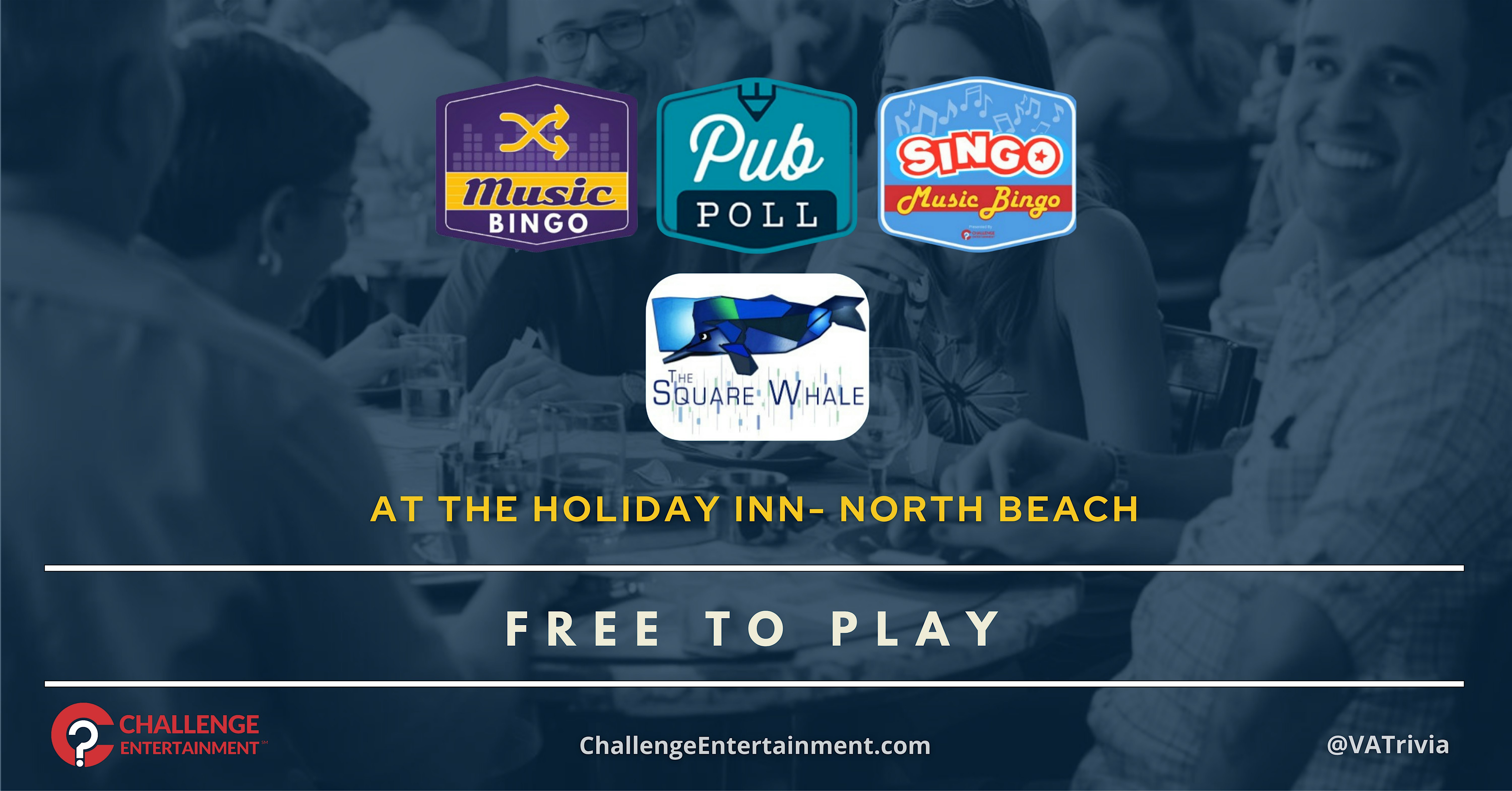 Weekly Game Days at The Square Whale at The Holiday Inn North Beach – VA at Holiday Inn & Suites Virginia Beach – North Beach by IHG – Virginia Beach, VA