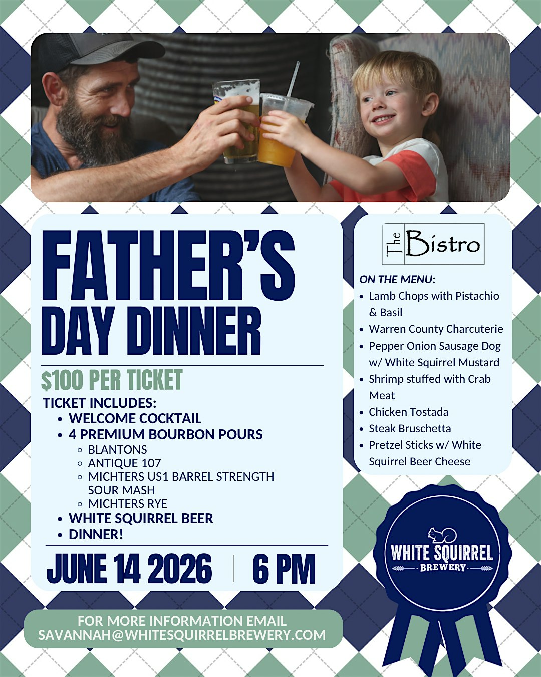 Father’s Night Out: Bourbon Dinner at White Squirrel Brewery – Bowling Green, KY