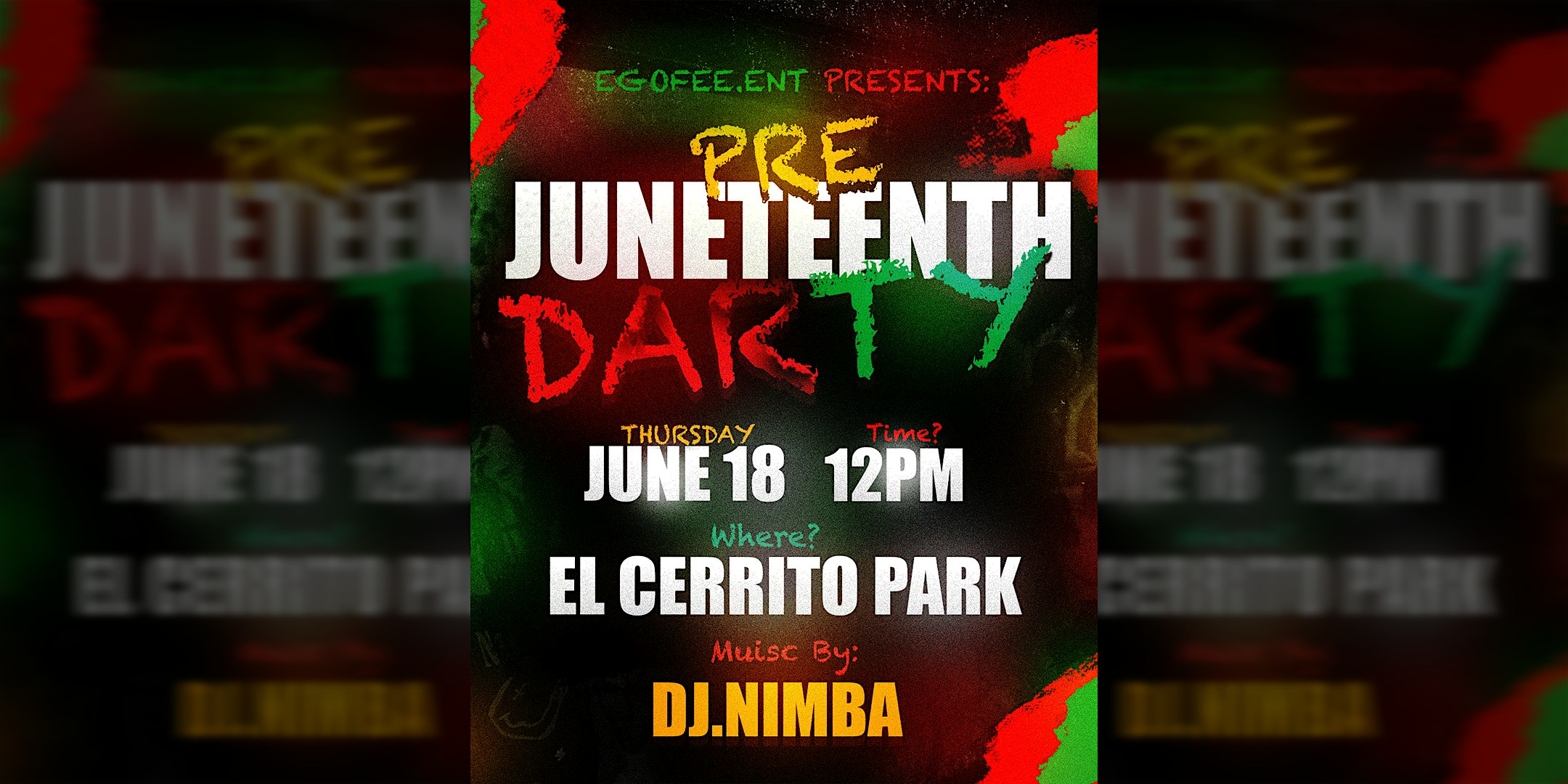 Pre Juneteenth Darty at El Cerrito Sports Park – Corona, CA