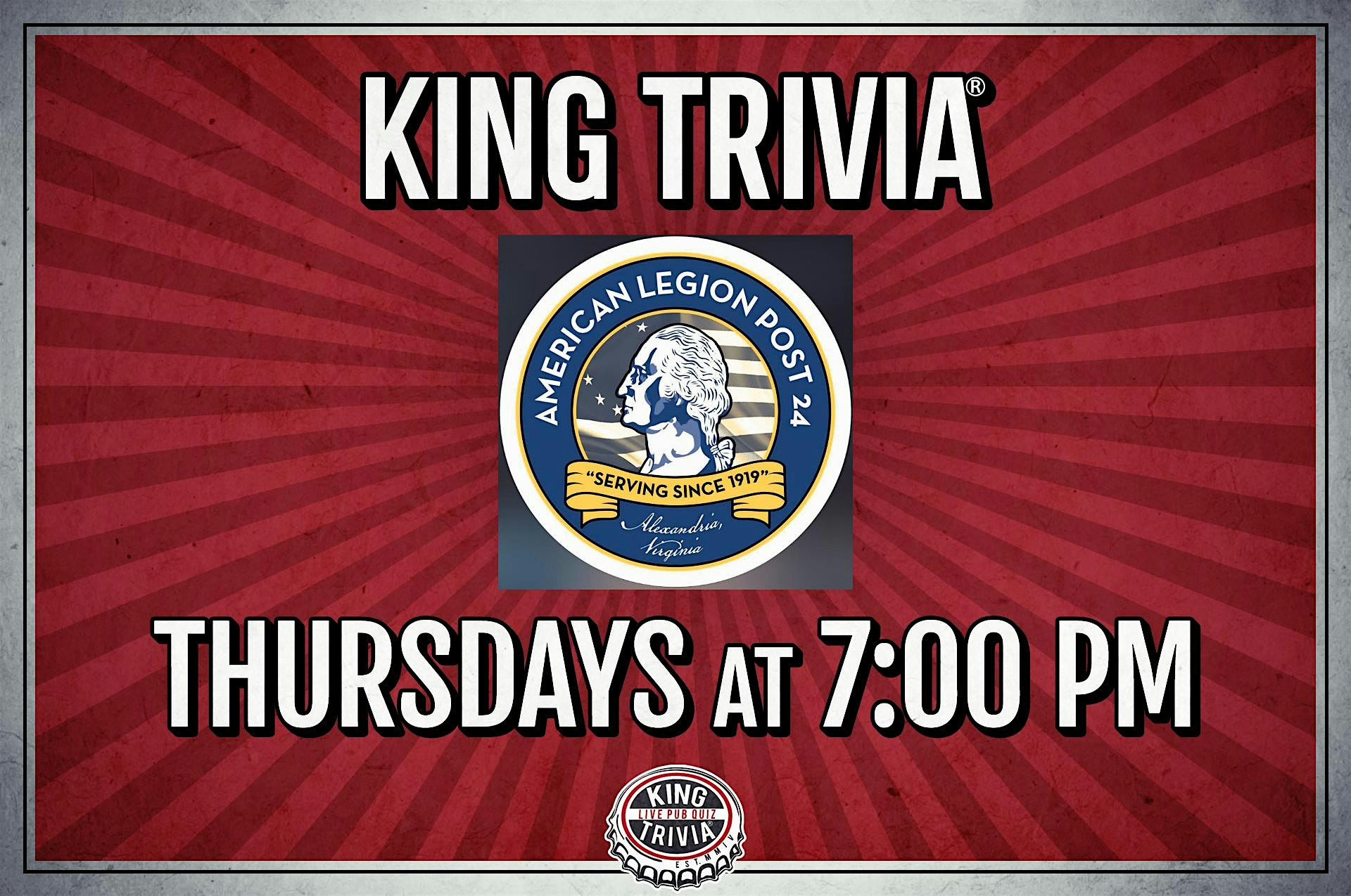 Trivia Night at American Legion Post 24 at American Legion Post 24 – Alexandria, VA