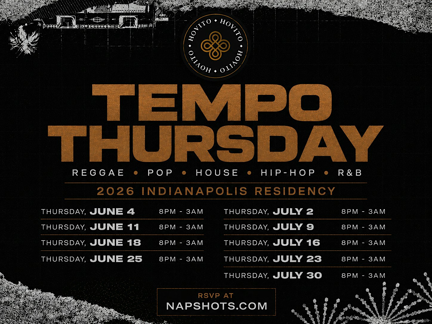 Tempo Thursday @ Hovito Lounge at 234 S Meridian St – Indianapolis, IN