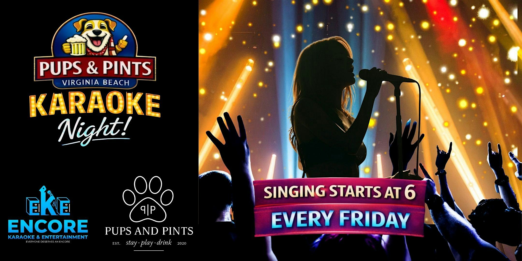 Karaoke Night at Pups and Pints at Pups and Pints – Virginia Beach, VA