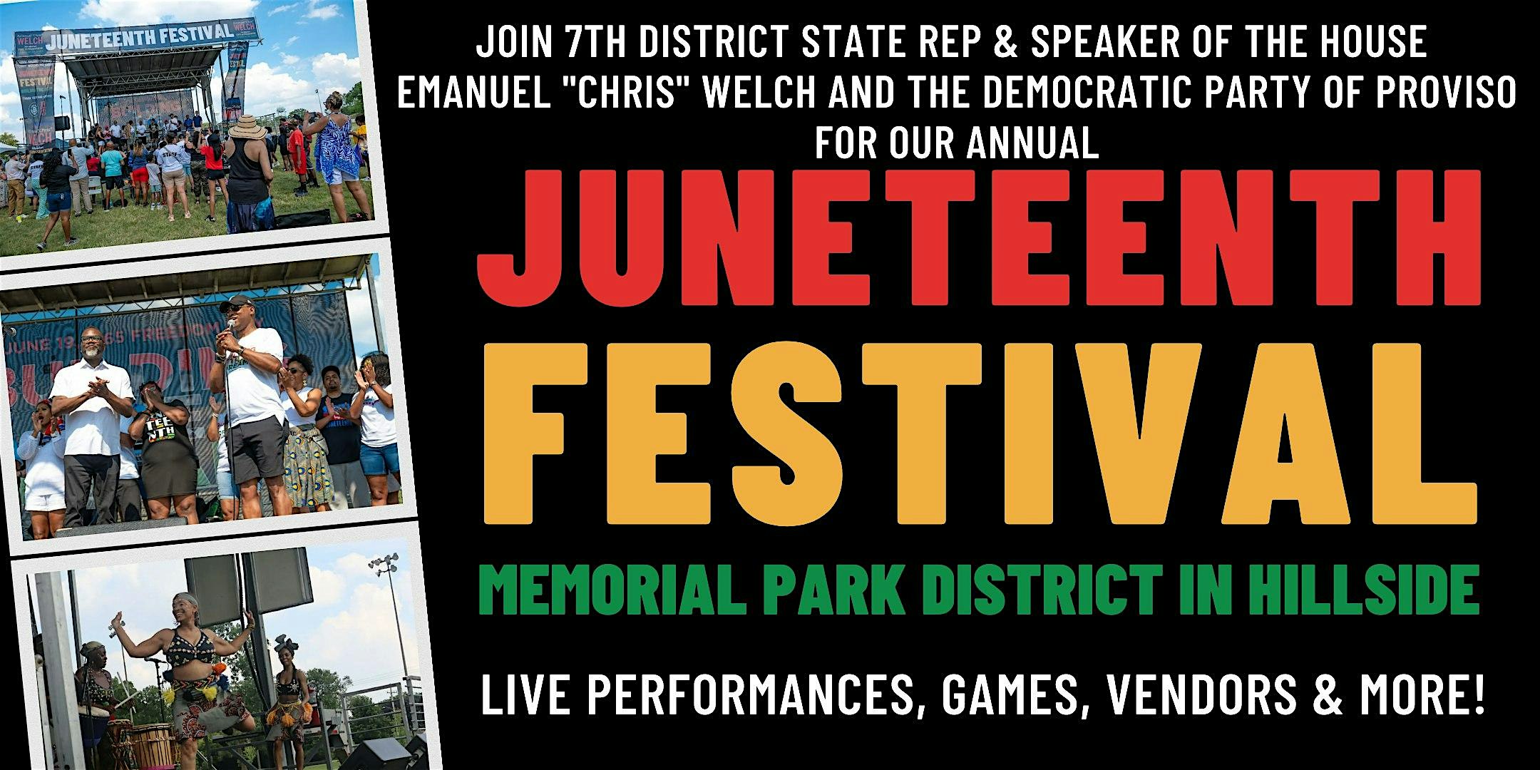 Annual Juneteenth Festival at 639 N Wolf Rd – Hillside, IL