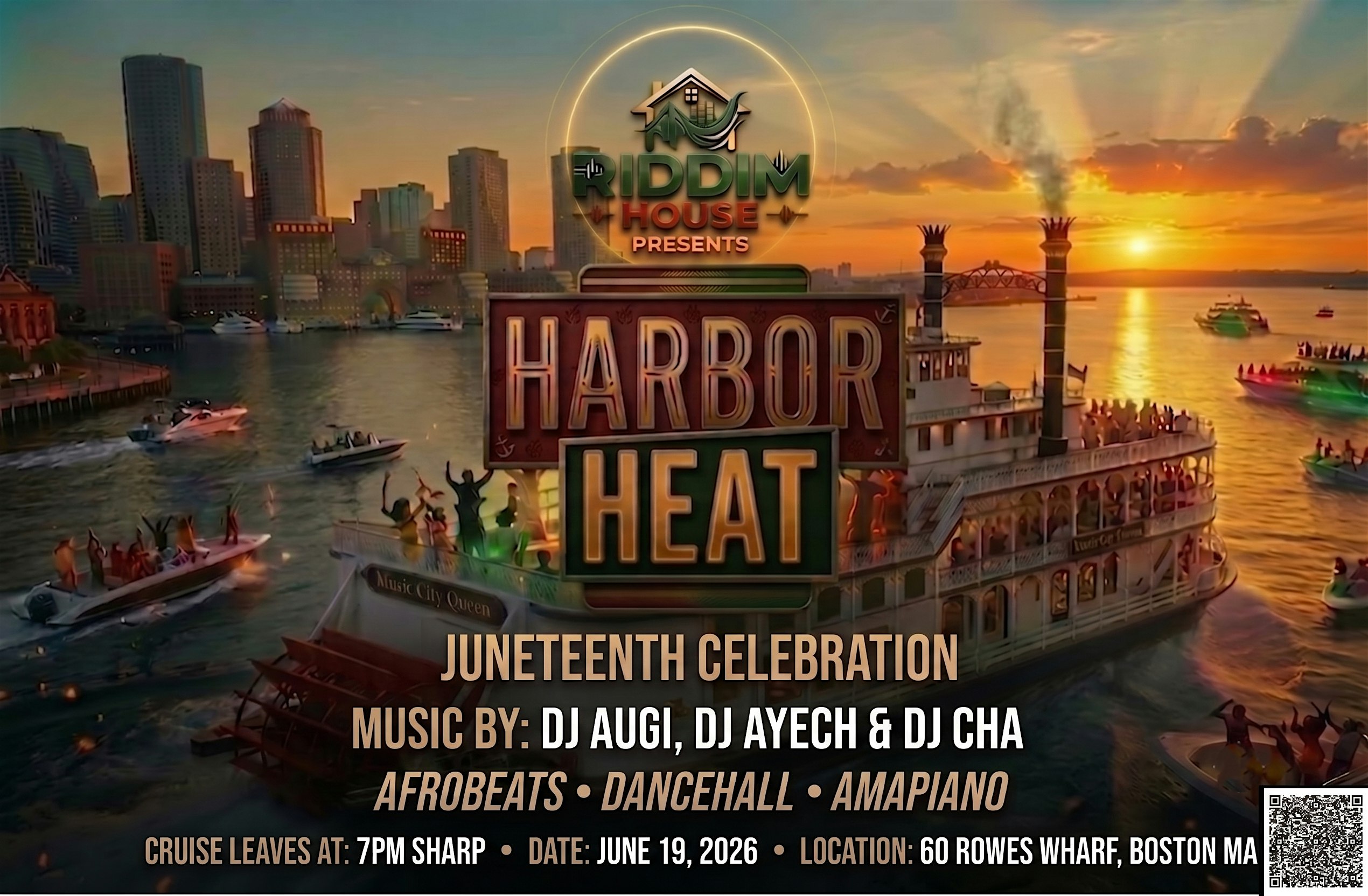 Harbor Heat: Boston’s Juneteenth Boat Party at 60 Rowes Wharf – Boston, MA