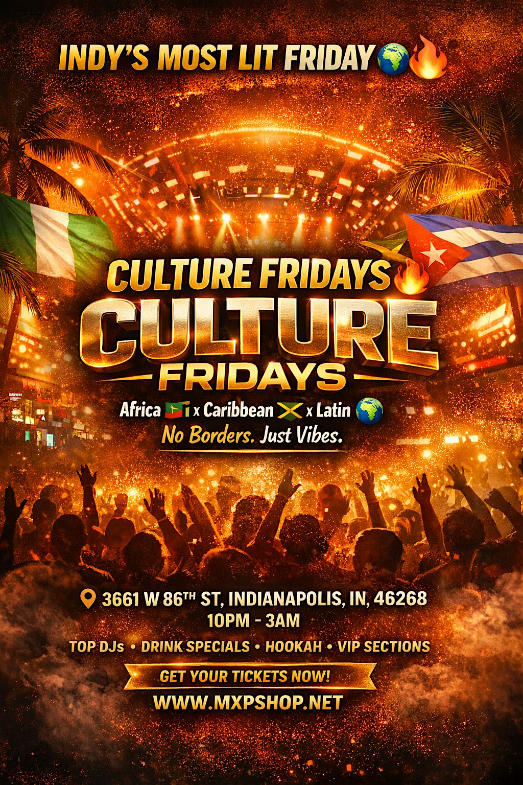CULTURE FRIDAYS ( Afobeats & Caribbean music ) every Friday at 86 bar at 86 Fullbar – Indianapolis, IN