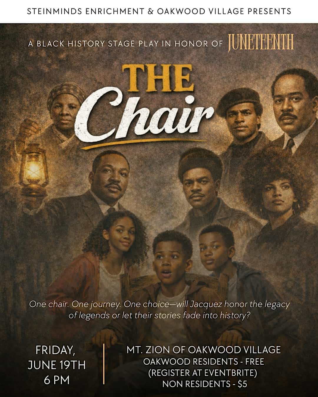 The Chair Play – Oakwood Village’s Juneteenth Celebration at Mt Zion Baptist Church – Cleveland, OH