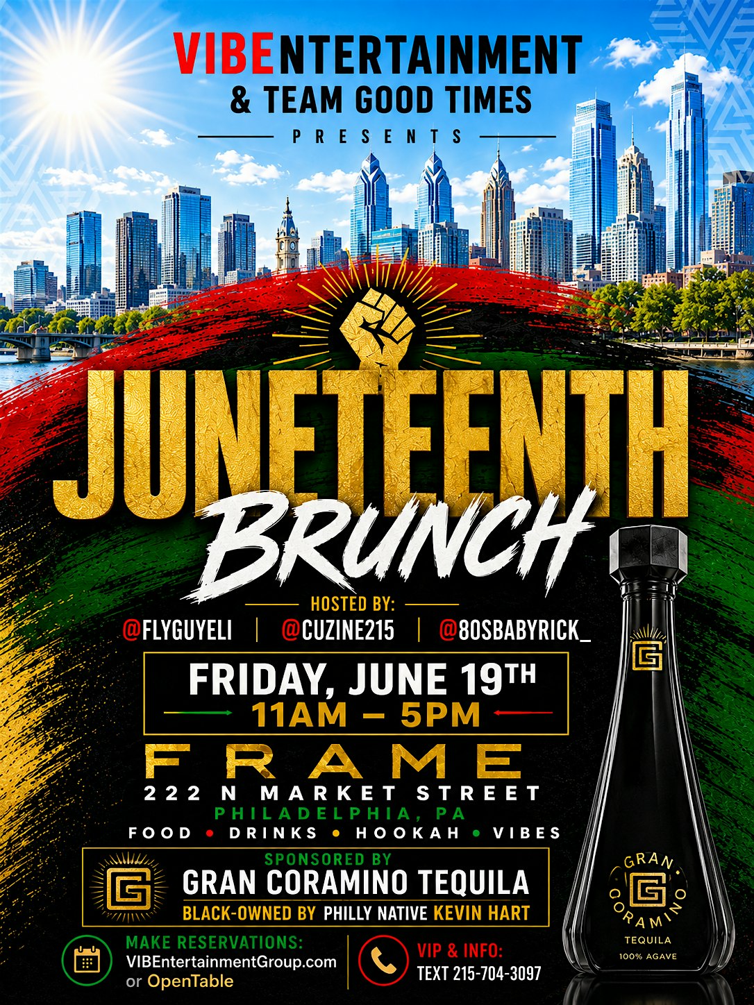 6*19 JUNETEENTH BRUNCH N’ DAYPARTY @ FRAME PHL at FRAME PHL – Philadelphia, PA