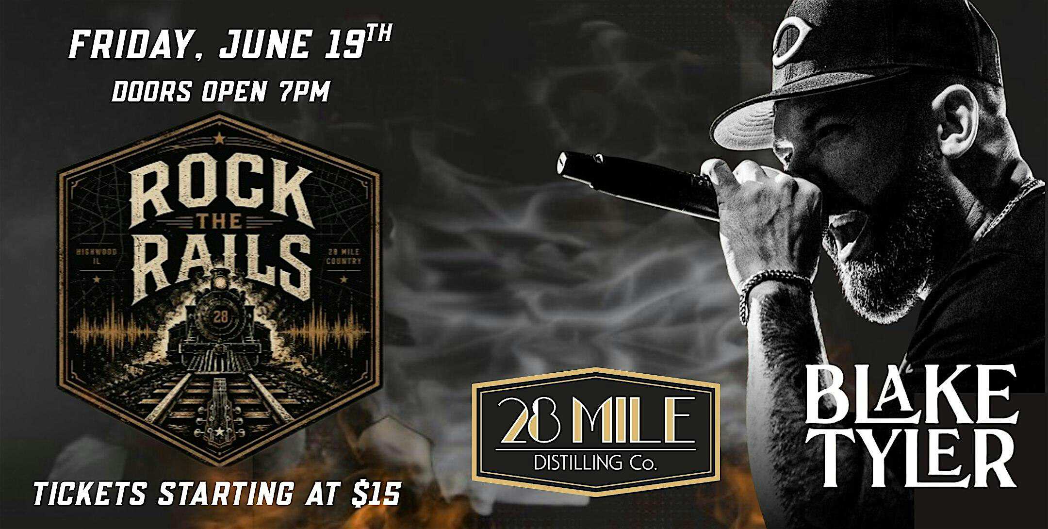 ROCK THE RAILS FEATURING BLAKE TYLER at 454 Sheridan Rd – Highwood, IL