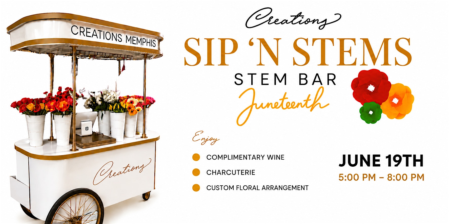 Sip ‘N STEMs: Juneteenth Edition at CreationsMemphis Downtown, Memphis – Memphis, TN
