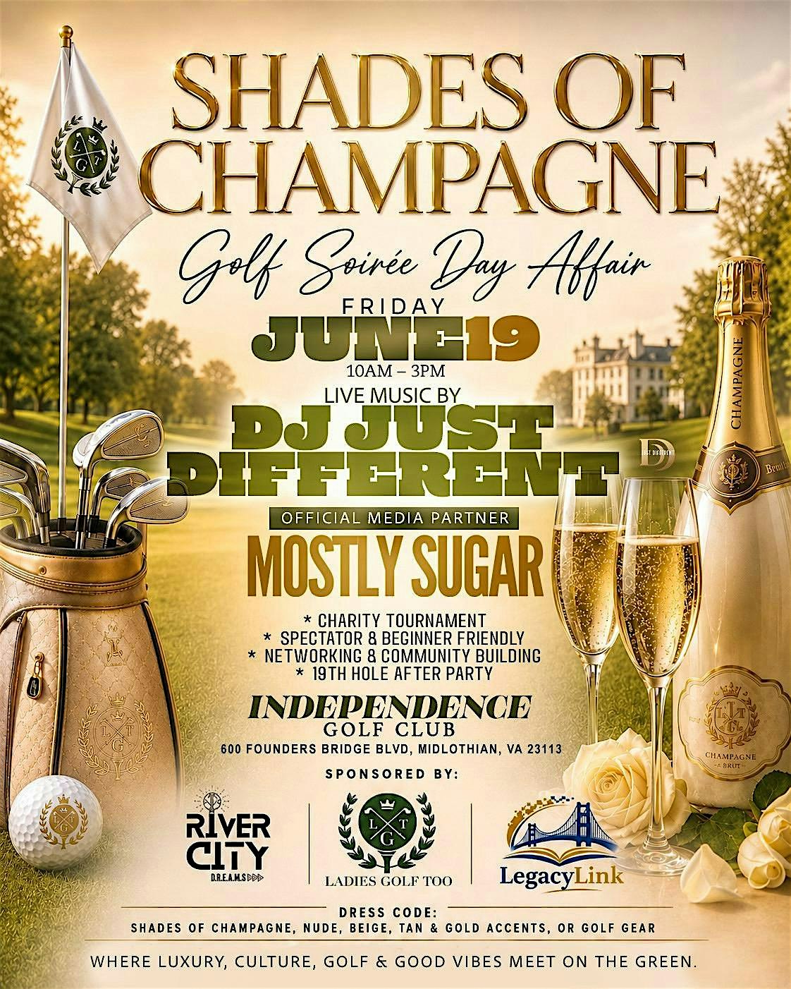 Shades of Champage Soiree Day Affiar at Independence Golf Club – Midlothian, VA