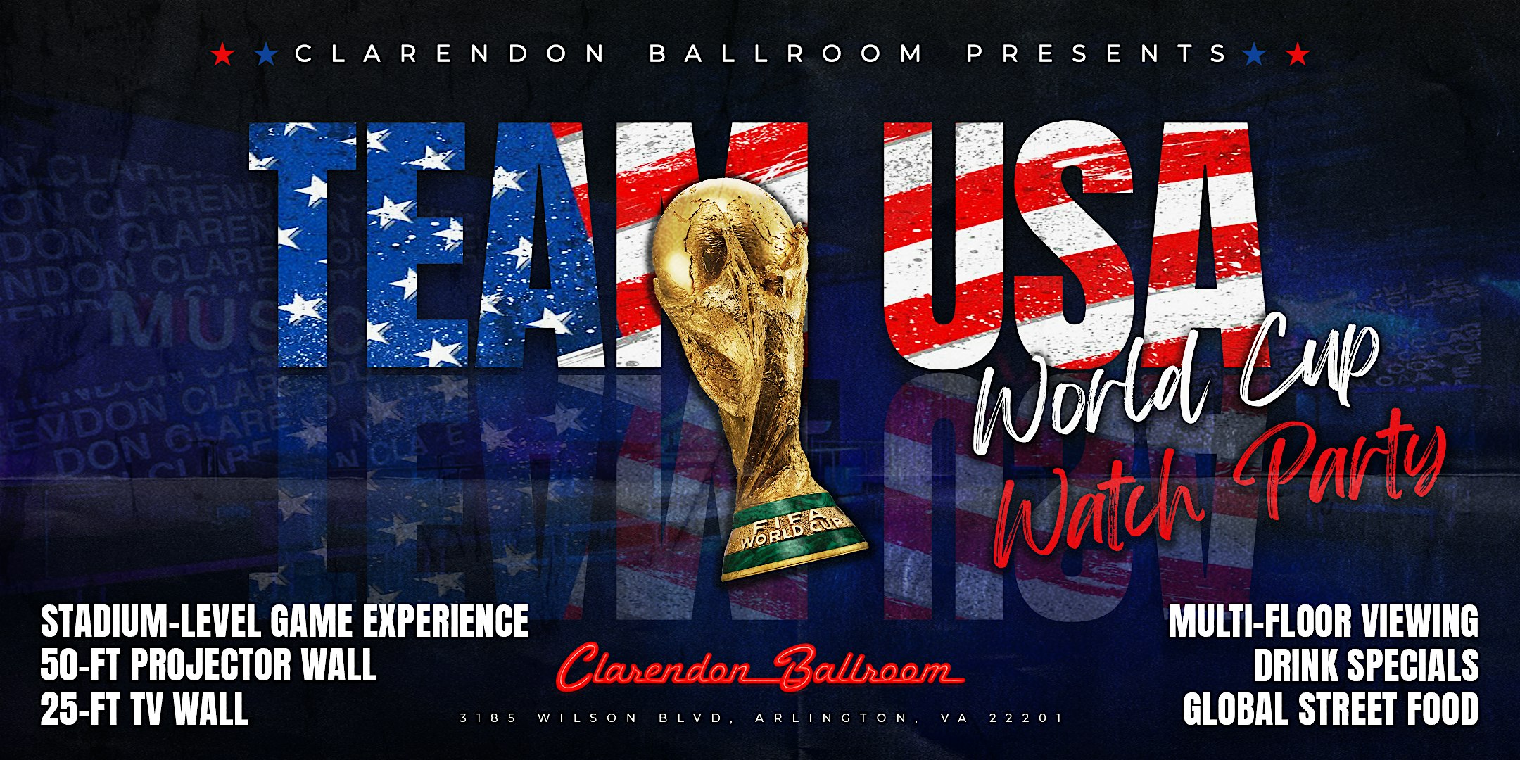 TEAM USA WORLD CUP SERIES @ CLARENDON BALLROOM at Clarendon Ballroom – Arlington, VA