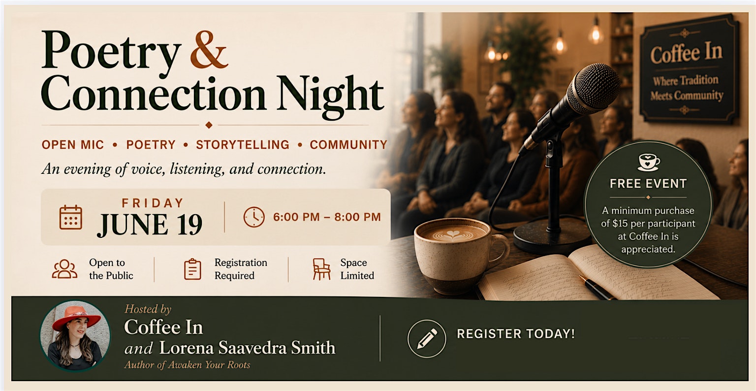 Poetry & Connection Night at Coffee In – Alexandria, VA