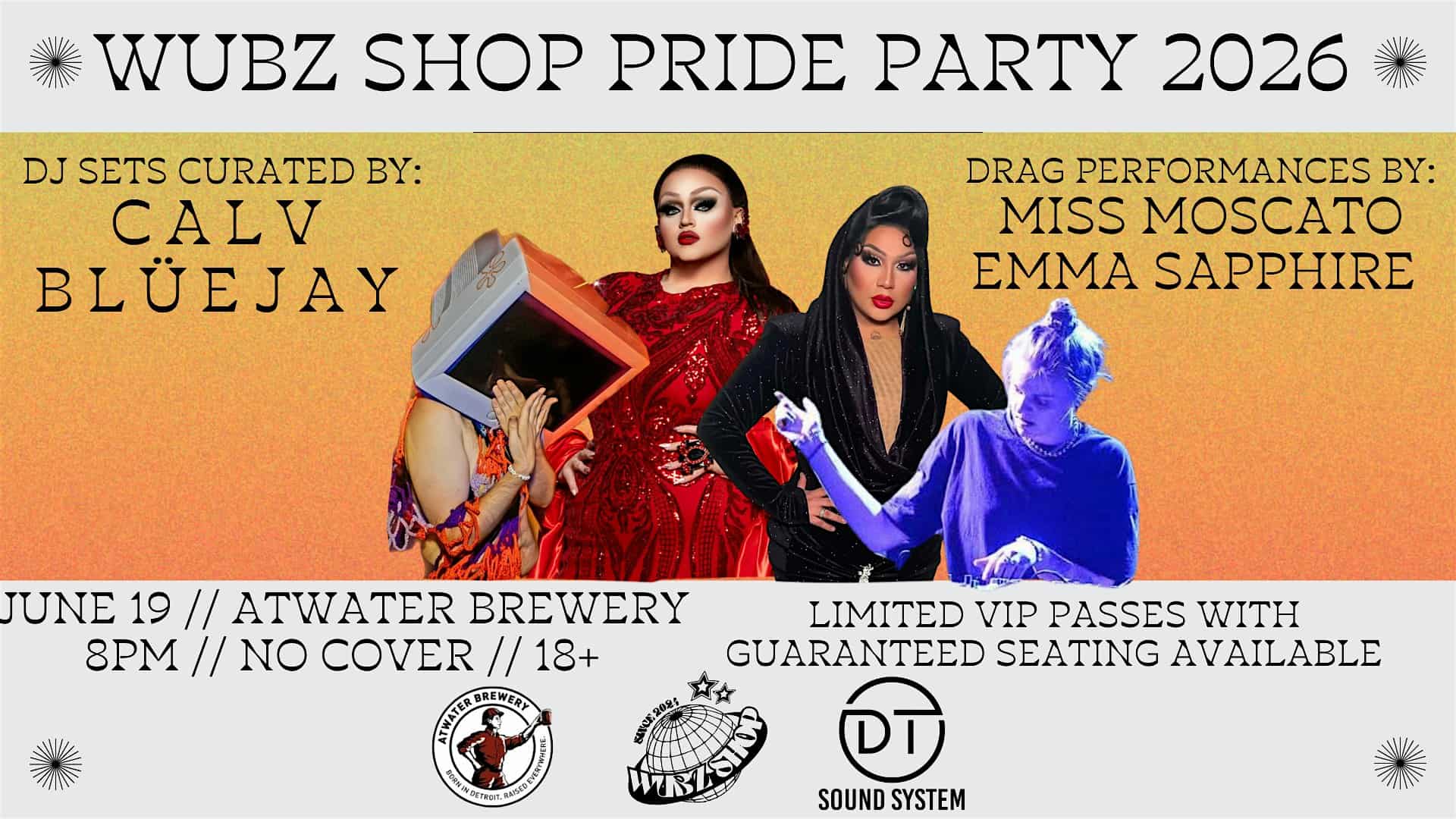 WUBZ SHOP PRIDE PARTY 2026 at Atwater Brewery in GR – Grand Rapids, MI
