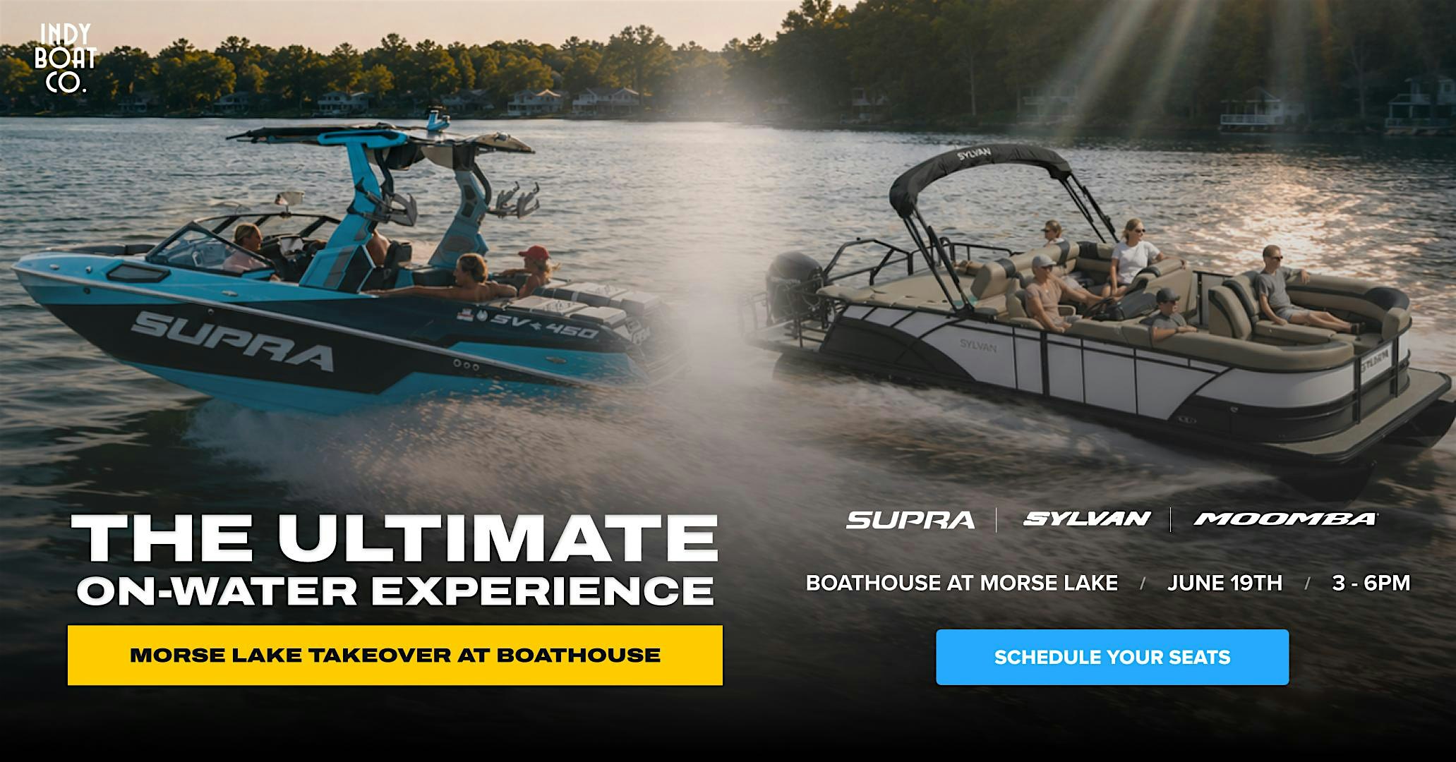 Morse Lake Takeover at Boathouse | Indy Boat Co at Boathouse Kitchen & Swan Dive – Cicero, IN