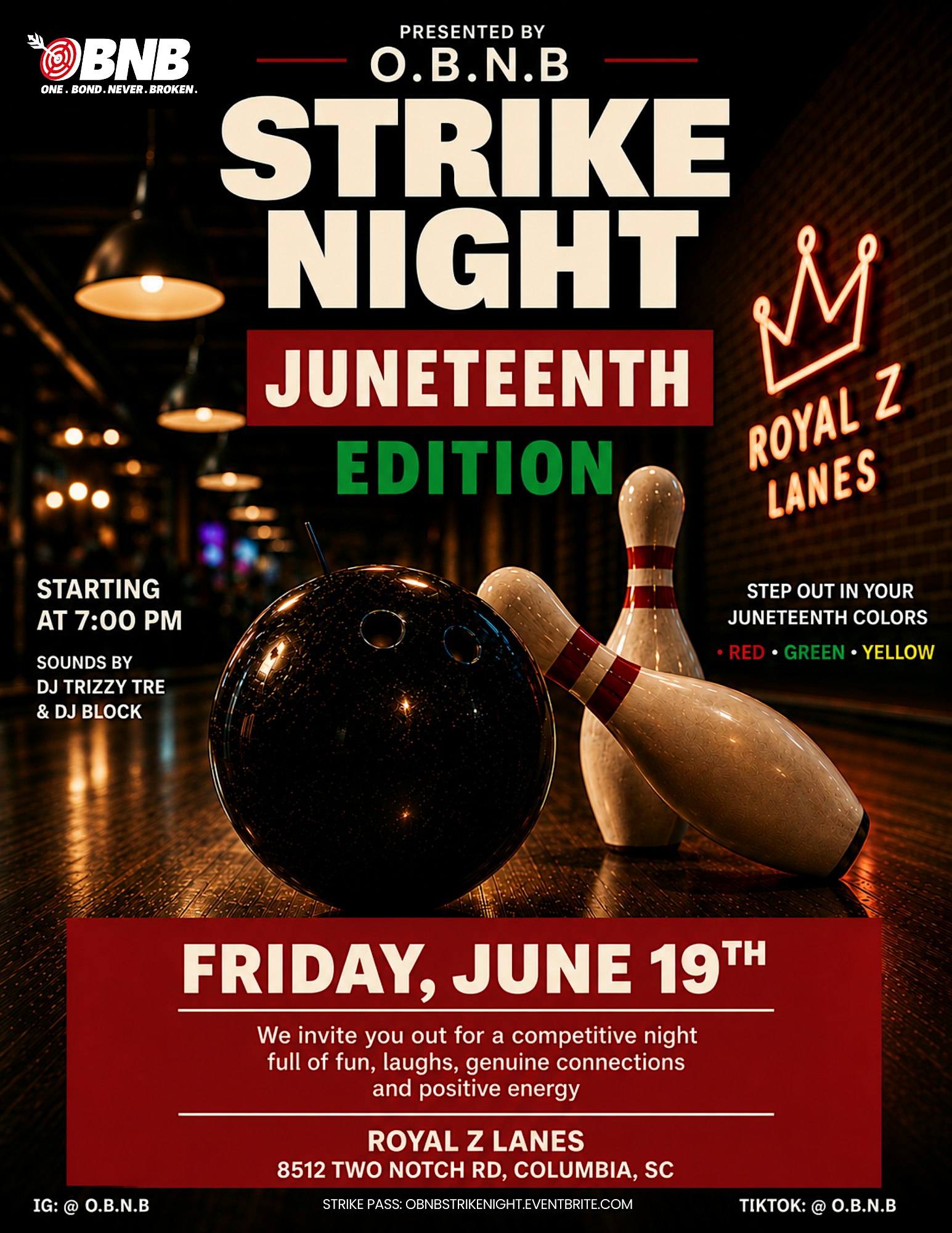 STRIKE NIGHT at 8512 Two Notch Rd – Columbia, SC