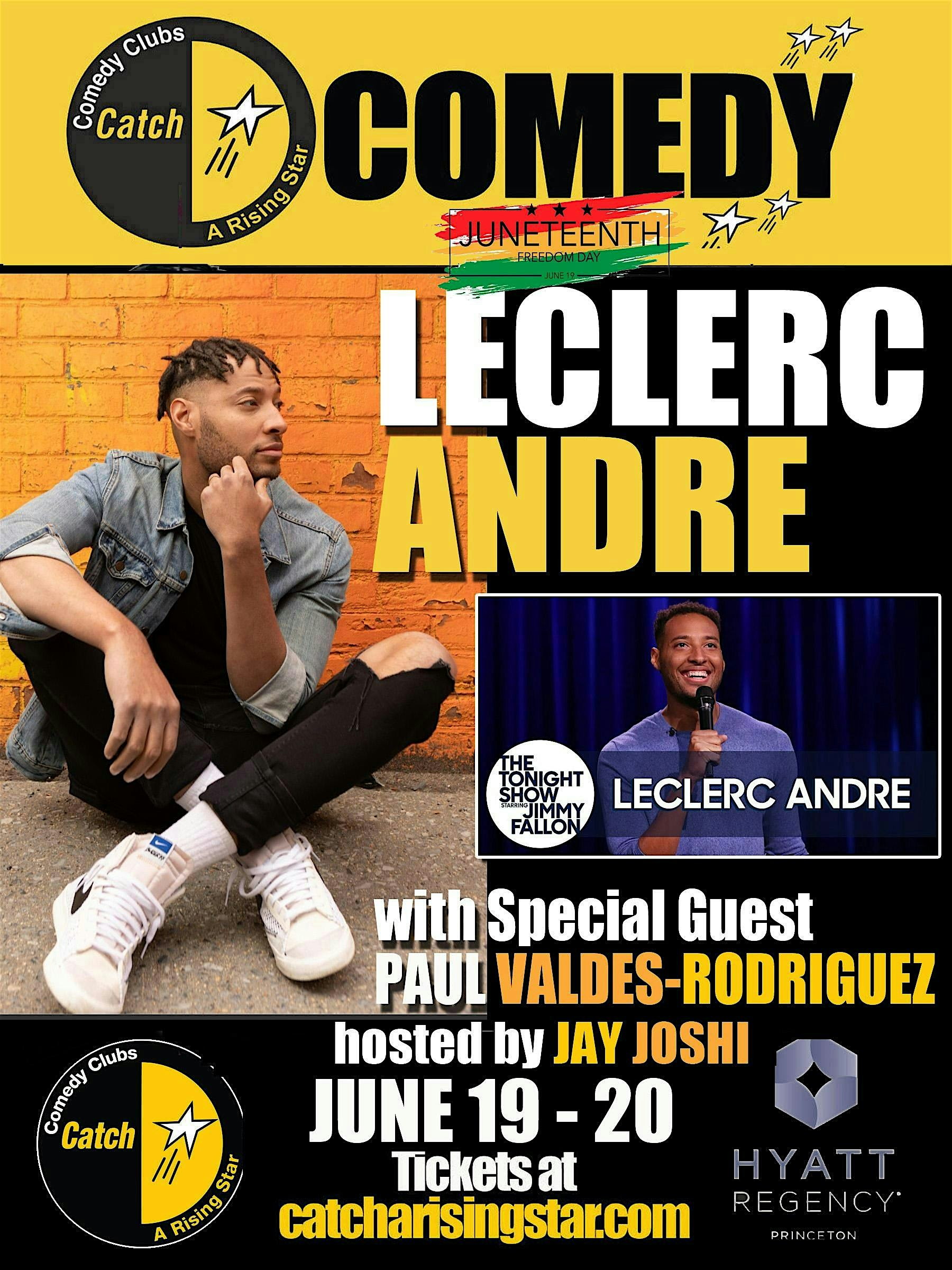 Tonight Show’s Leclerc Andre This Weekend at Catch Princeton at Catch A Rising Star – Princeton, NJ