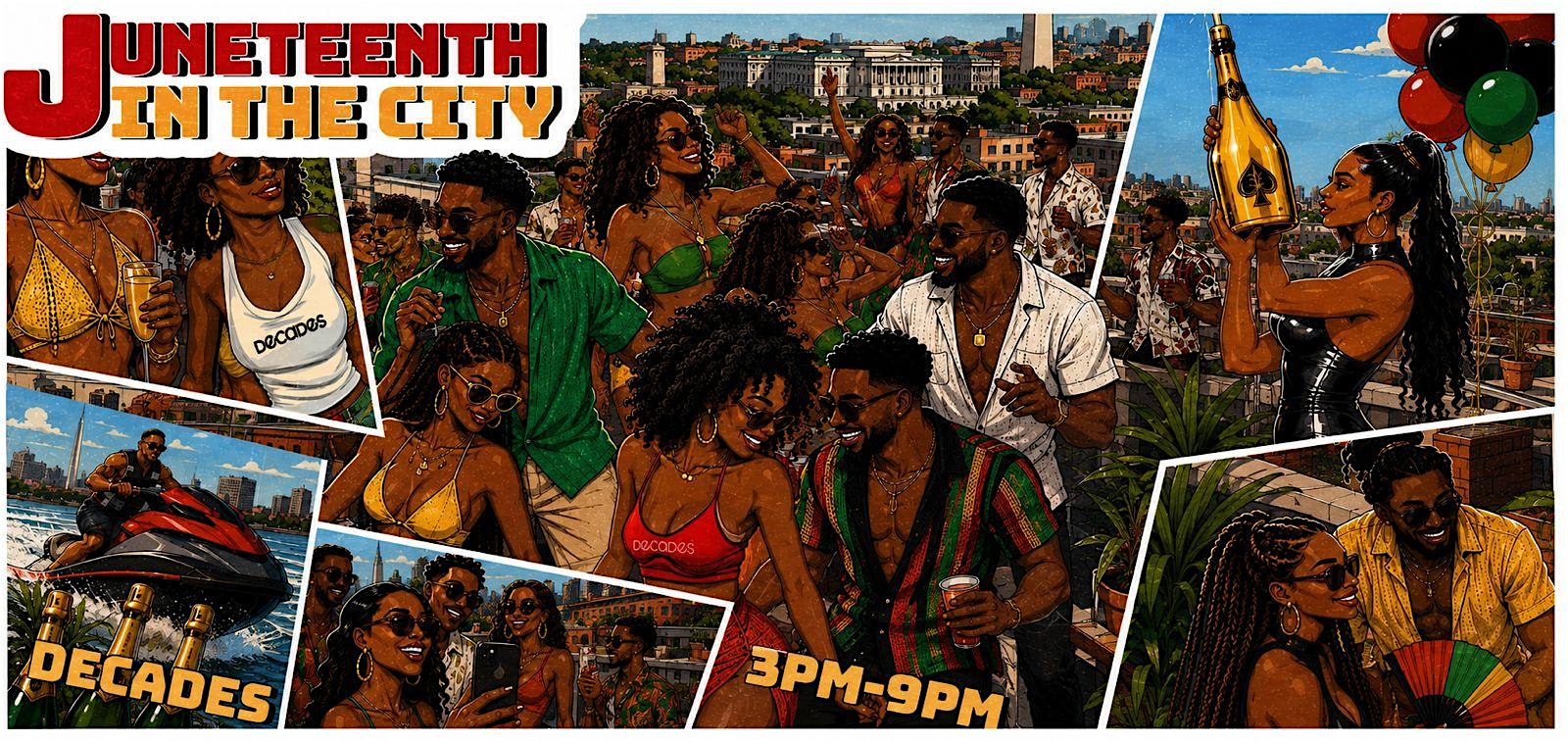 The Biggest Juneteenth Day Party Friday @ Decades Rooftop 3-9PM at Decades DC – Washington, DC