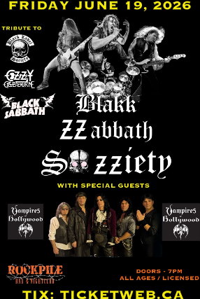 Blakk Zzabbath Sozziety, Vampires Of Hollywood at Rockpile Rock Bar – Toronto, ON