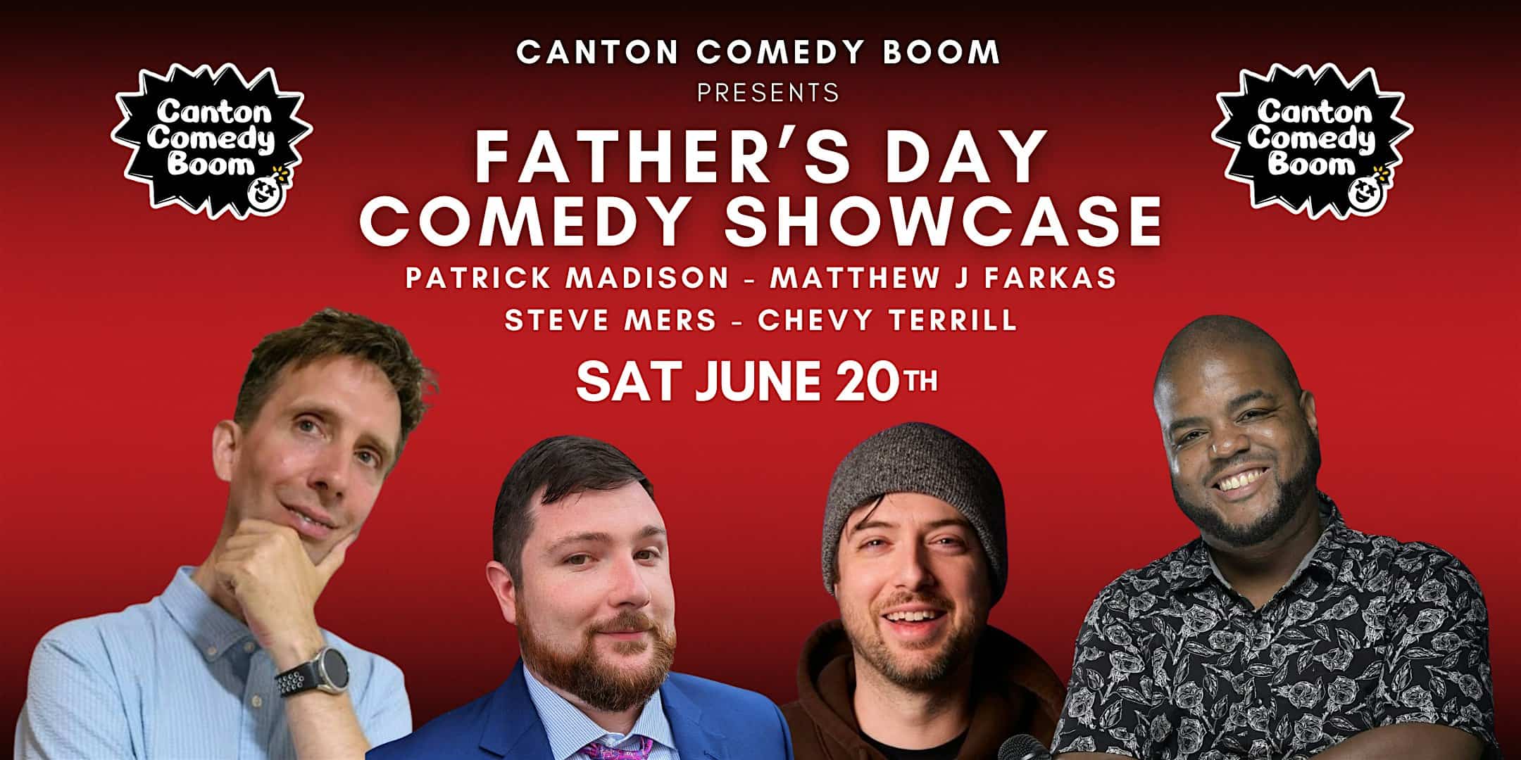 Father’s Day Comedy Showcase at Canton Comedy Boom – Canton, OH
