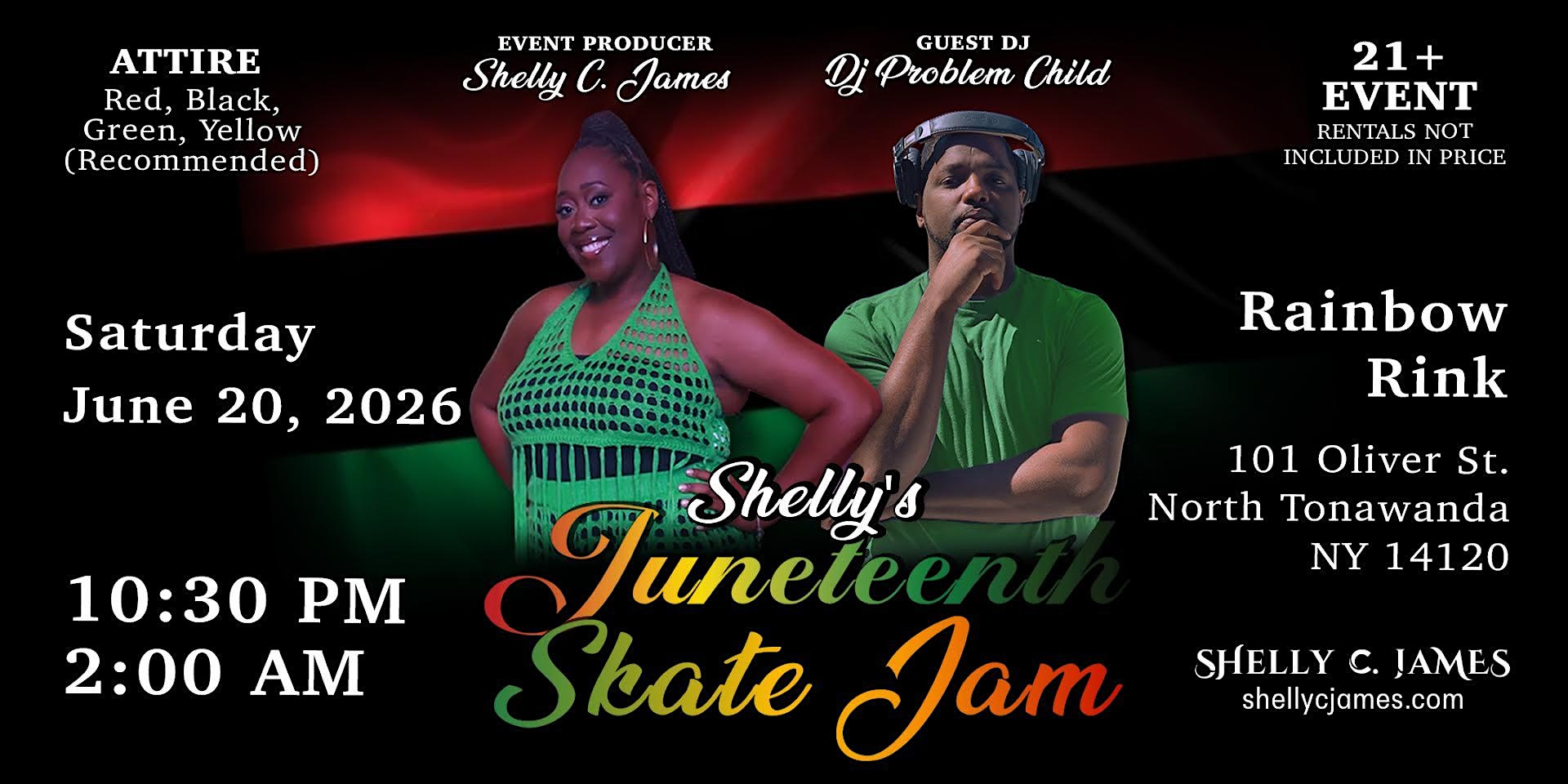 Shelly’s Juneteenth Skate Jam at Rainbow Rink Skating & Entertainment Center, Oliver Street, North Tonawanda, NY, USA – North Tonawanda, NY