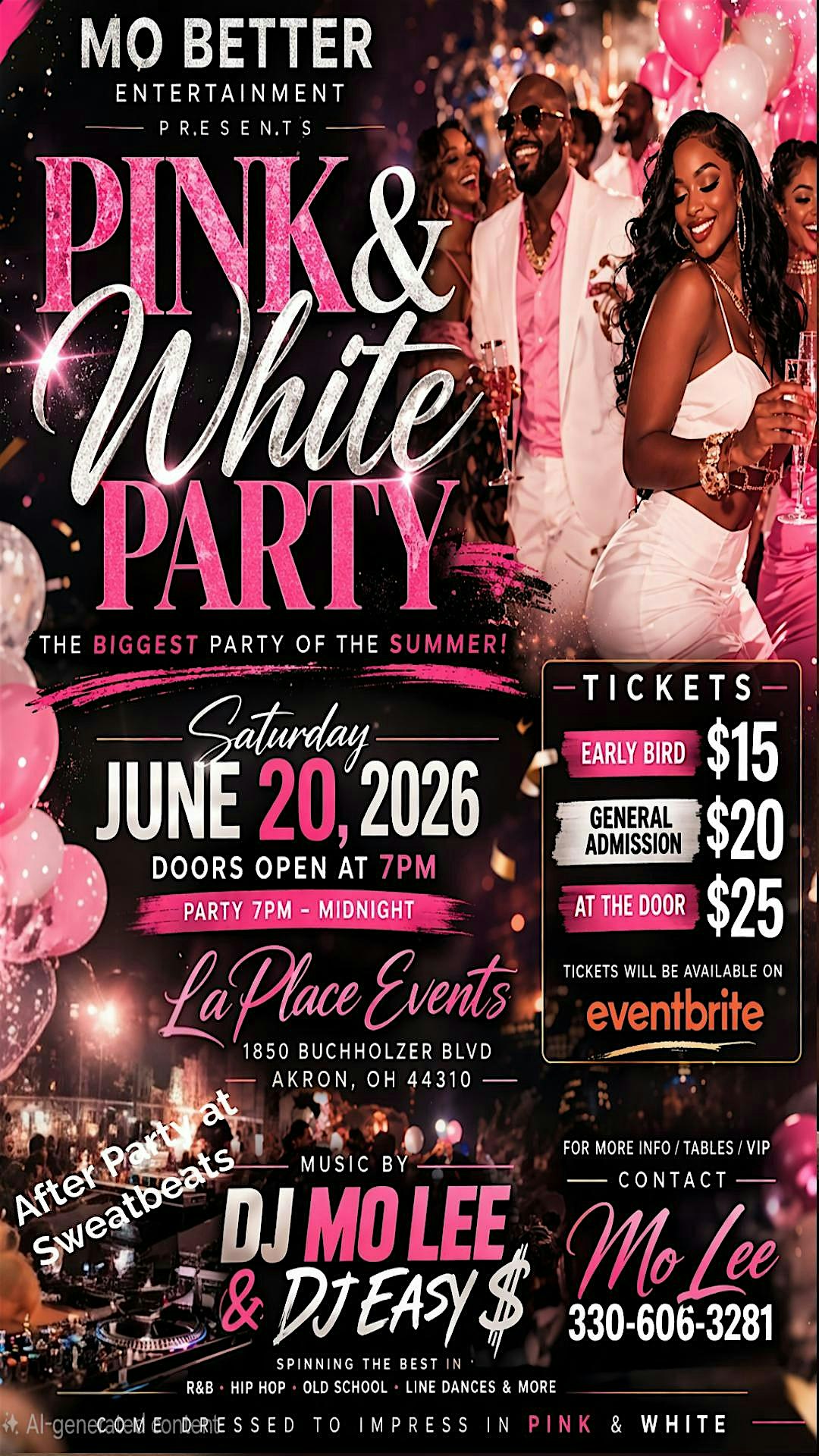 Pink & White Party at LaPlace Events – Akron, OH