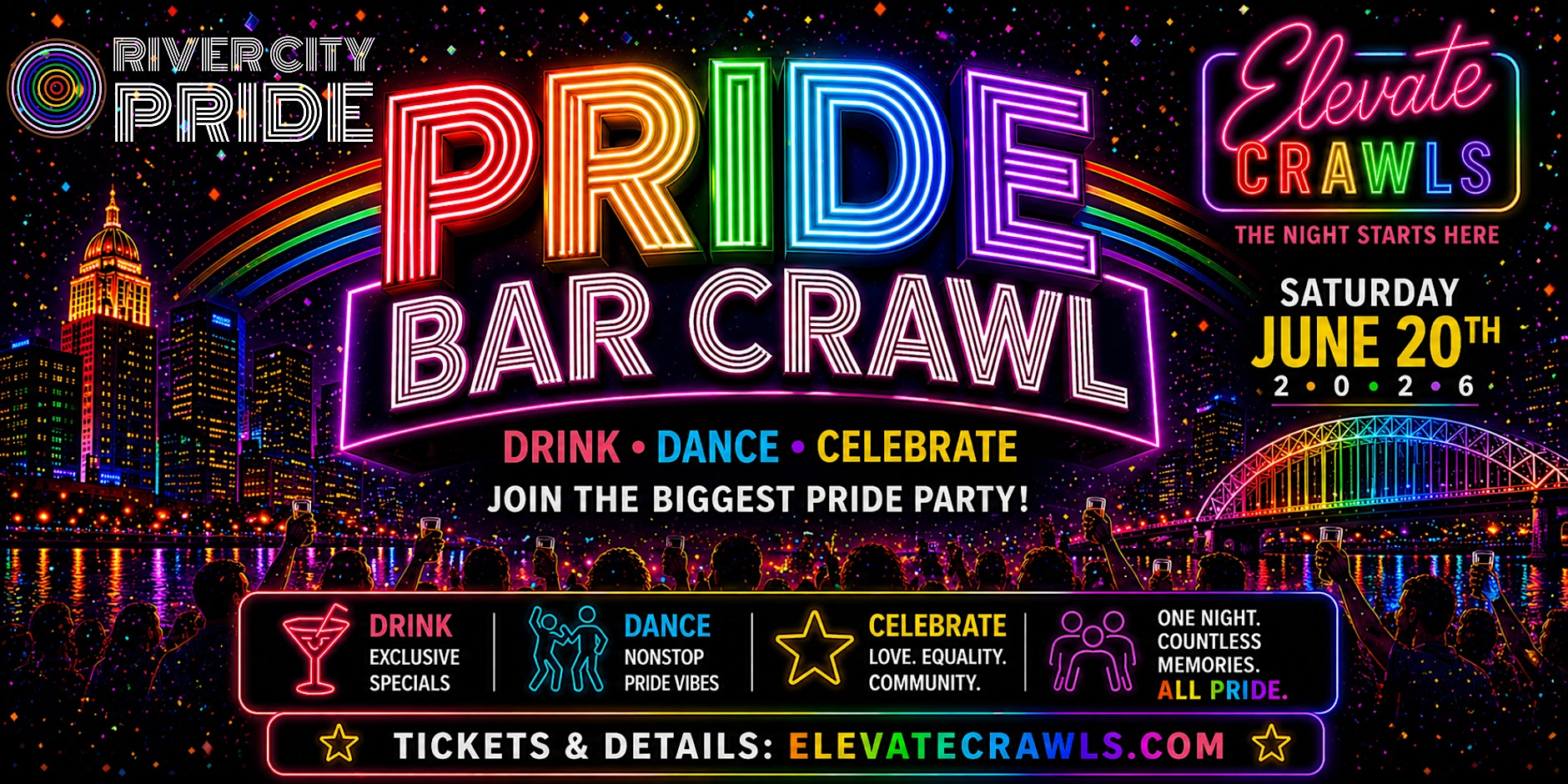 The Official Pride Bar Crawl – Evansville at Mo’s House – Evansville, IN