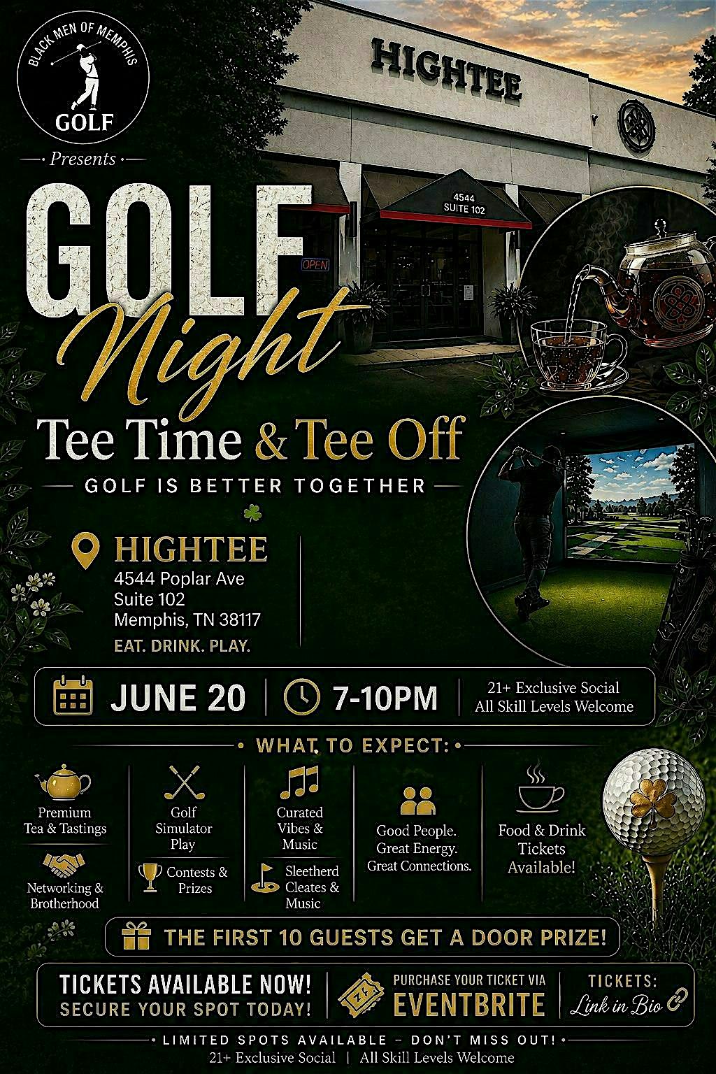 Golf Night: Tee Time & Tee Off at 4544 Poplar Ave suite 102 – Memphis, TN